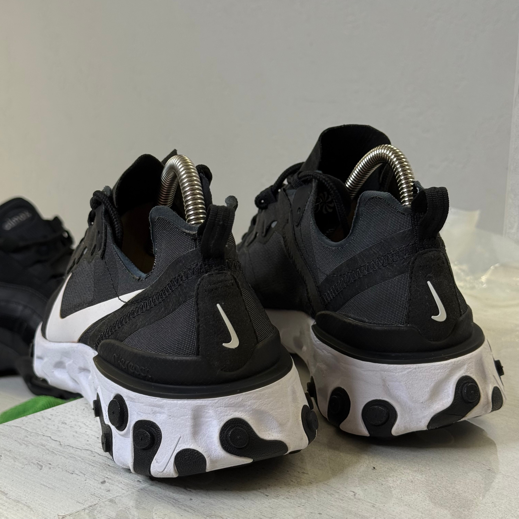Nike React Element 55 Black White, миниатюра 2