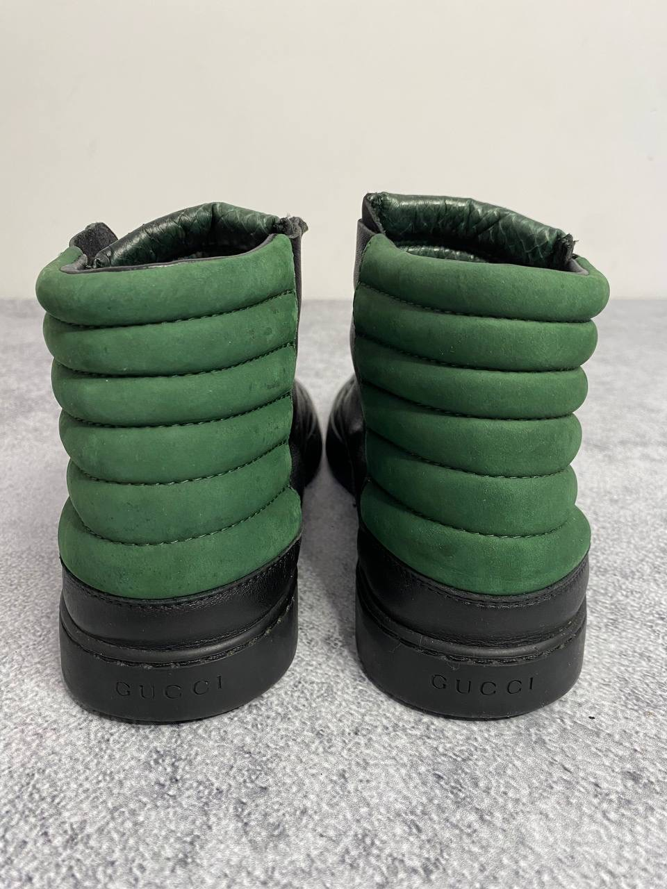 Gucci Gucci Leather & Suede 'Python Detail' High-Top Sneakers, миниатюра 9