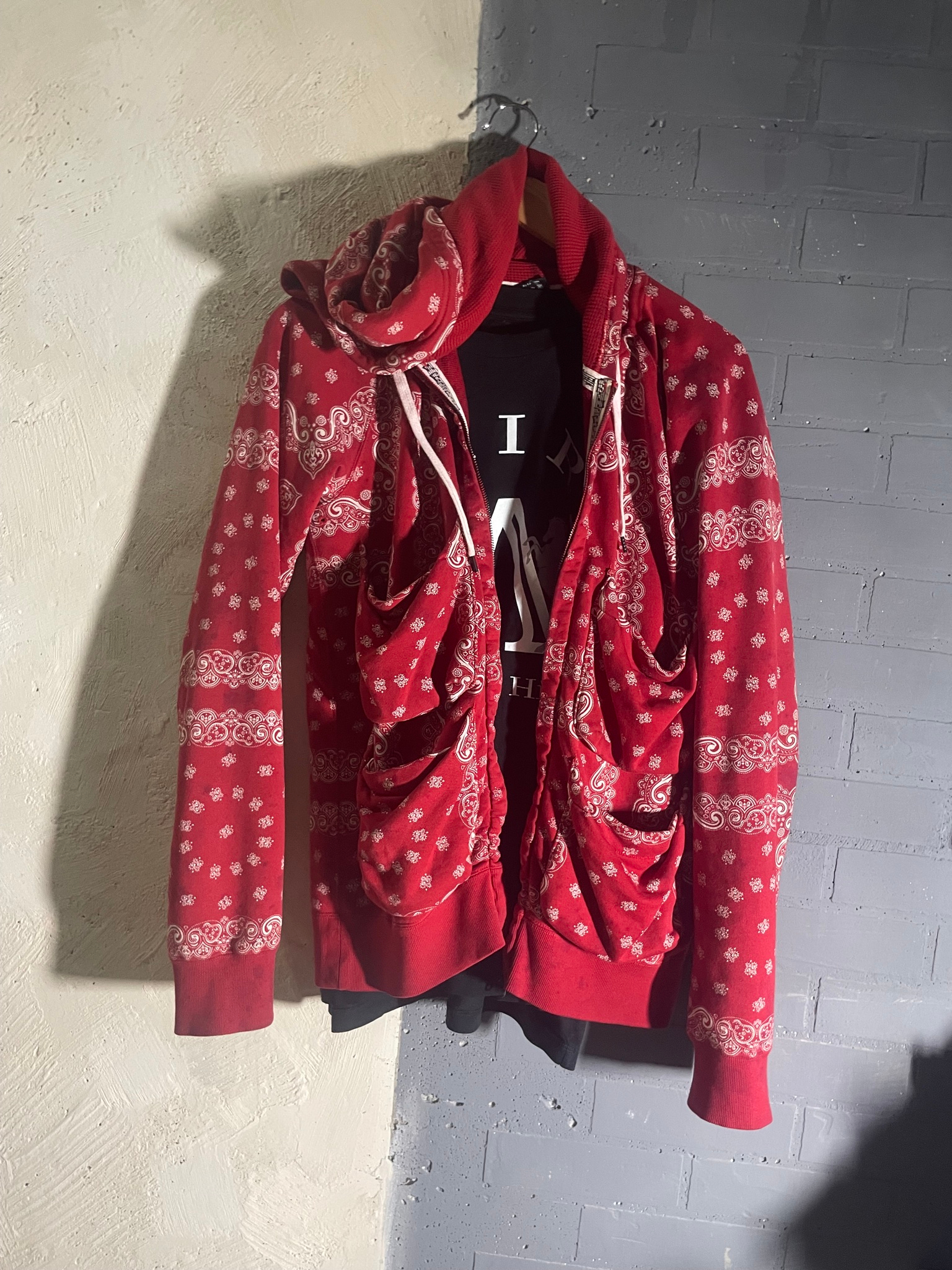 Number (N)ine Bandana 4 pocket zip hoodie, миниатюра 1