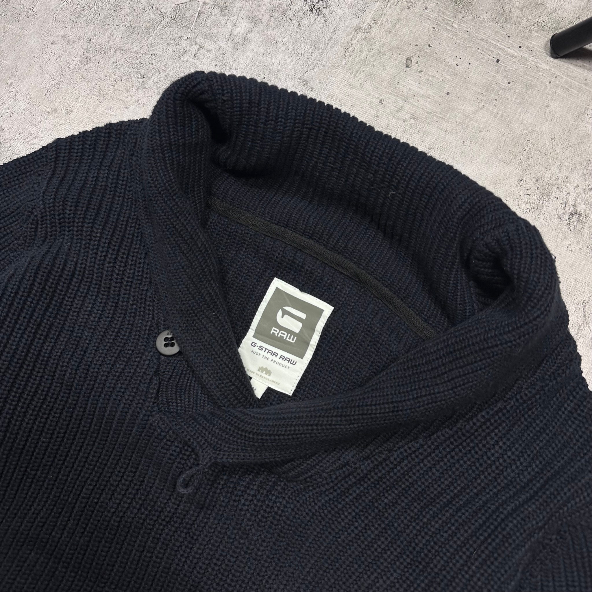 G-STAR RAW Cotton Chunky-Knit Jumper Sweater (dark blue), миниатюра 5