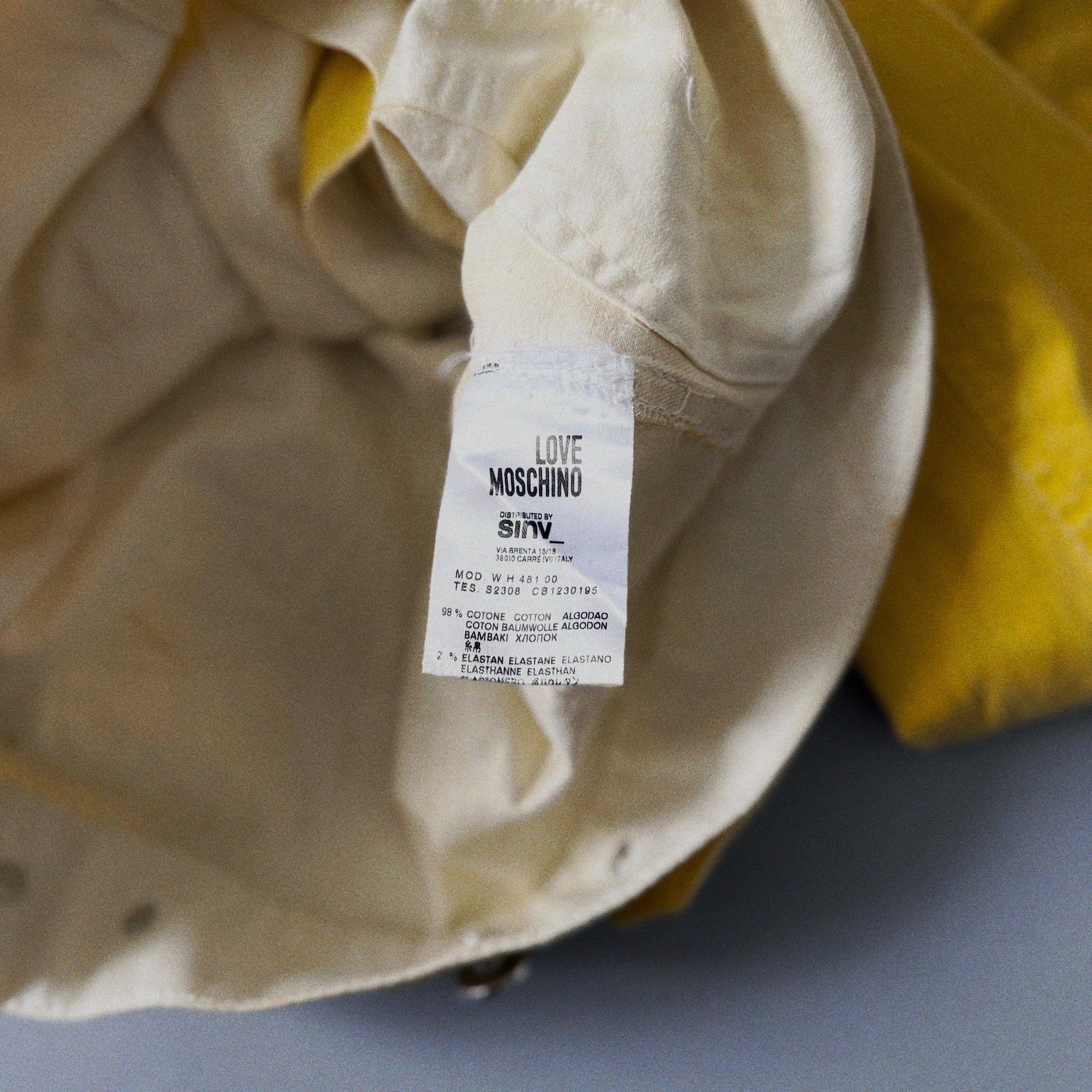 Love Moschino Women Yellow Denim Jacket, миниатюра 5