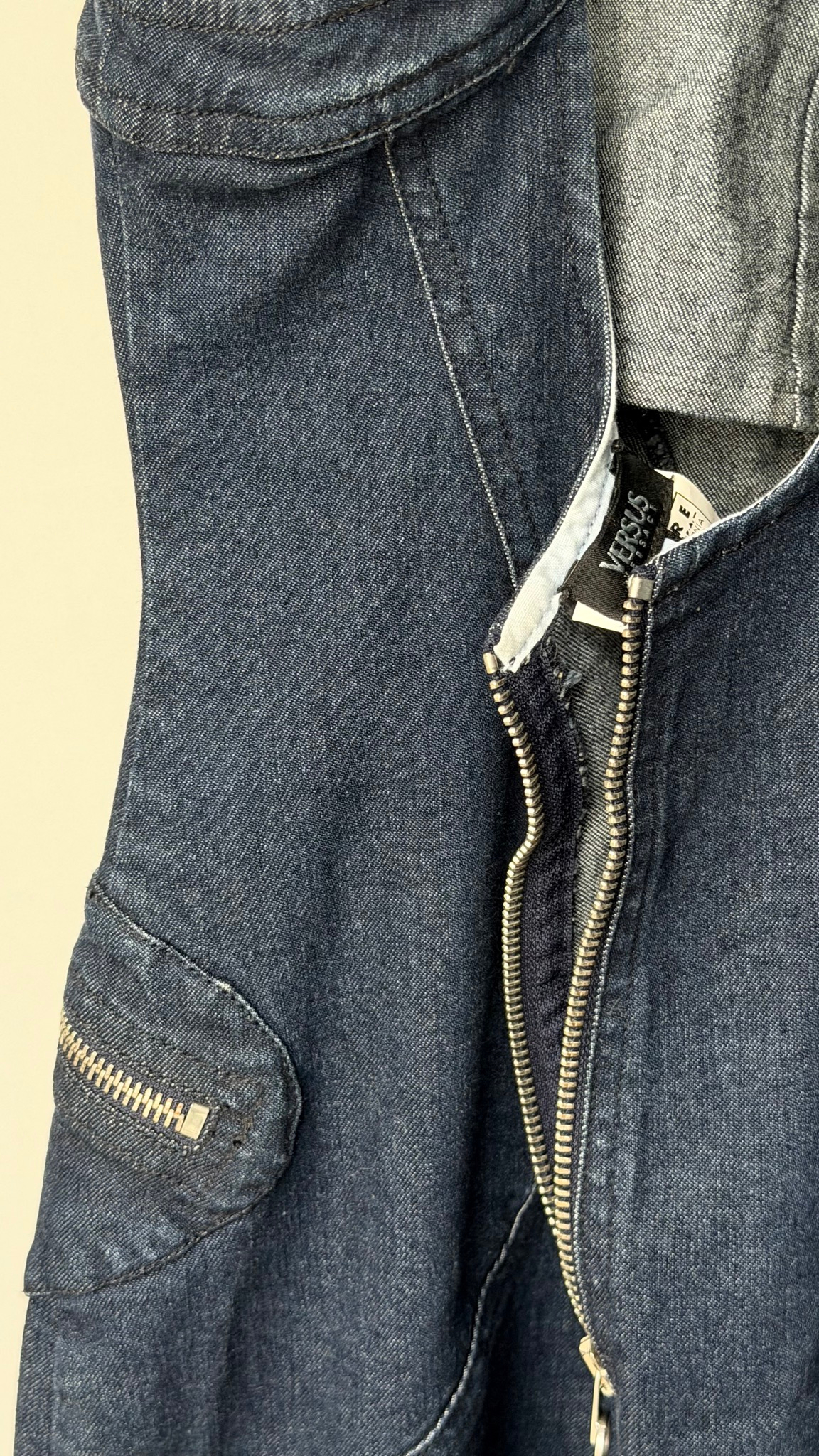 Versace Versus Versus Versace Denim Overall Skirt / Denim Dungaree Dress, миниатюра 6