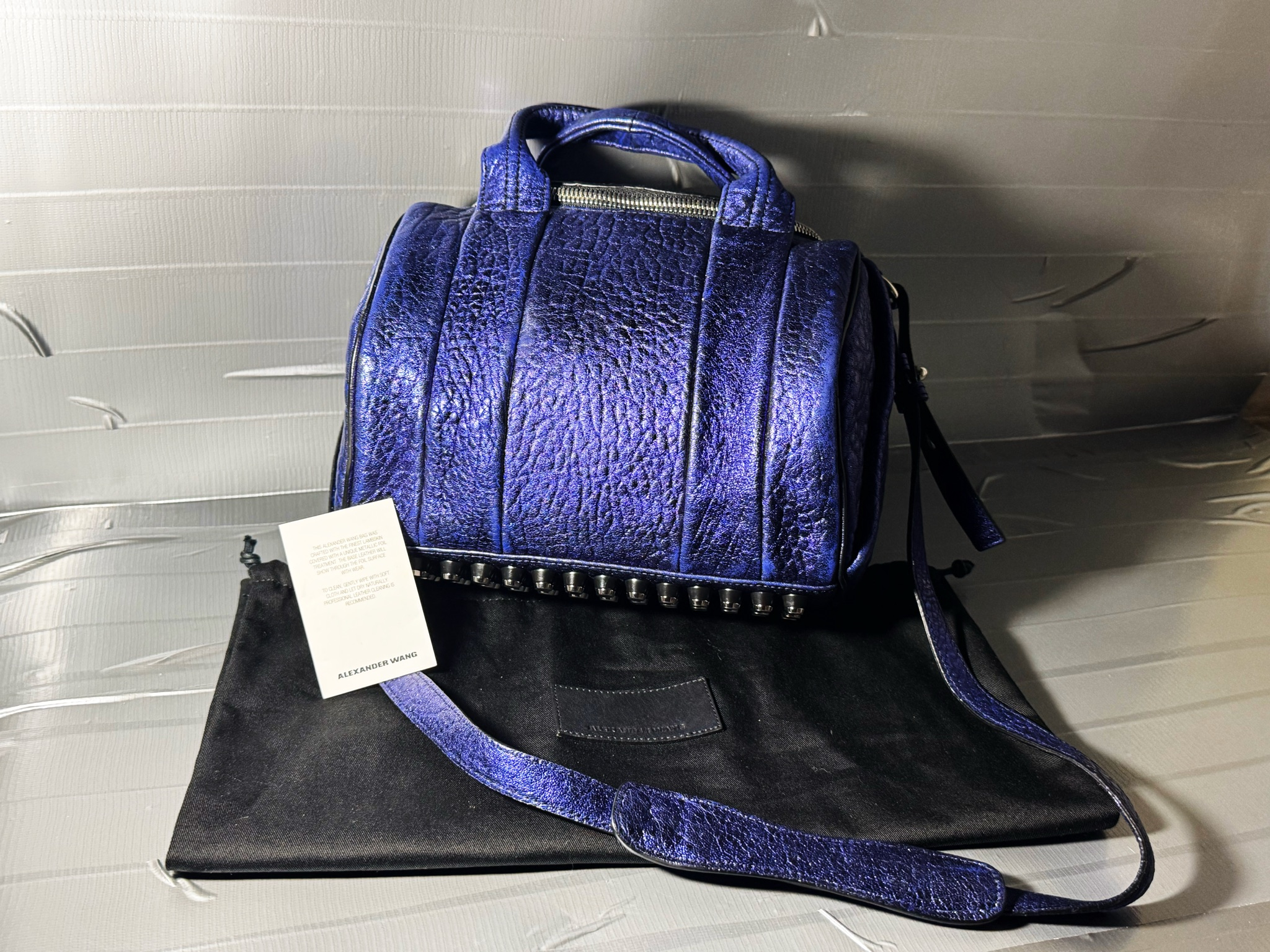 Alexander Wang Rockie Purple Metallic, миниатюра 1