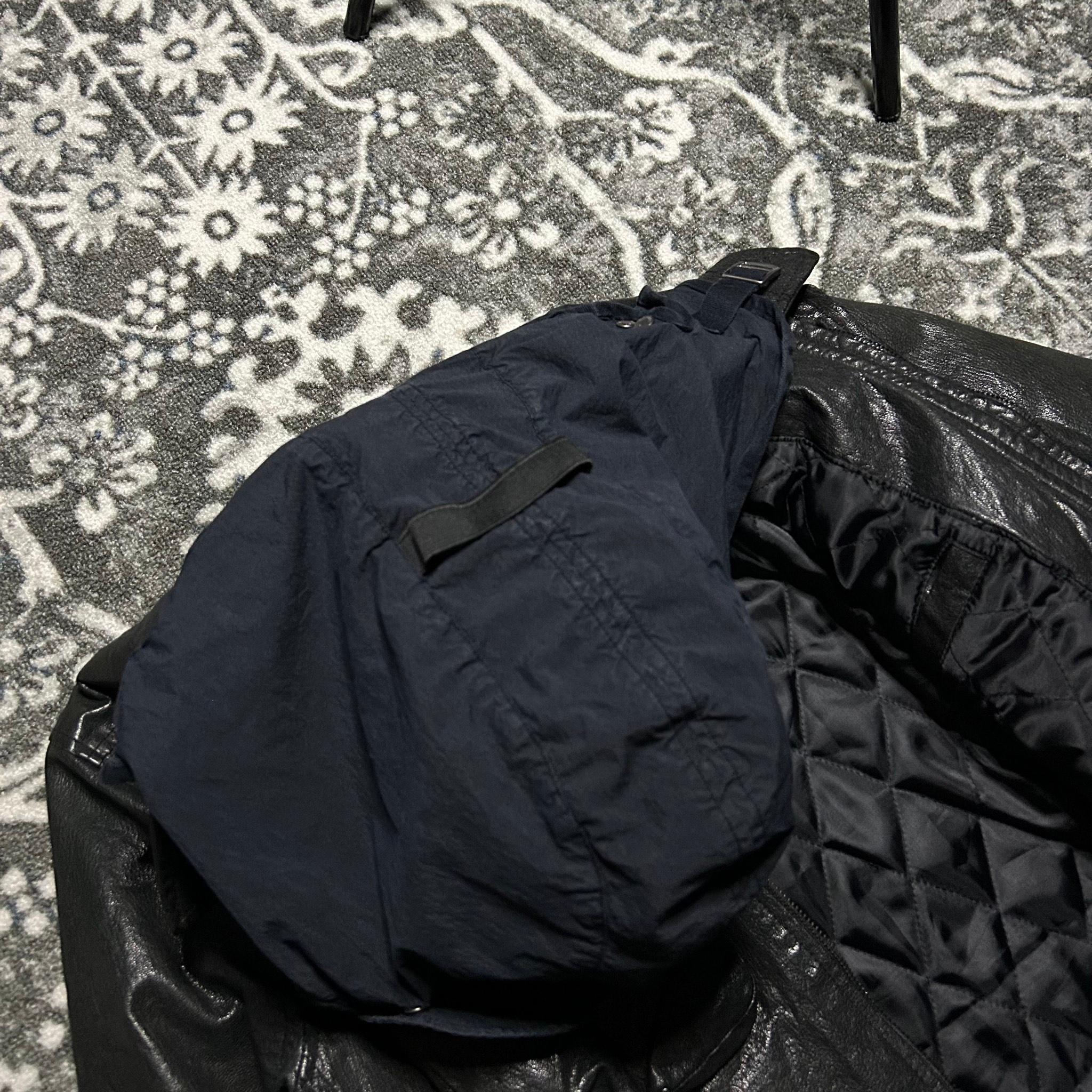 C.P. Company Leather Goggle Jacket Black, миниатюра 8
