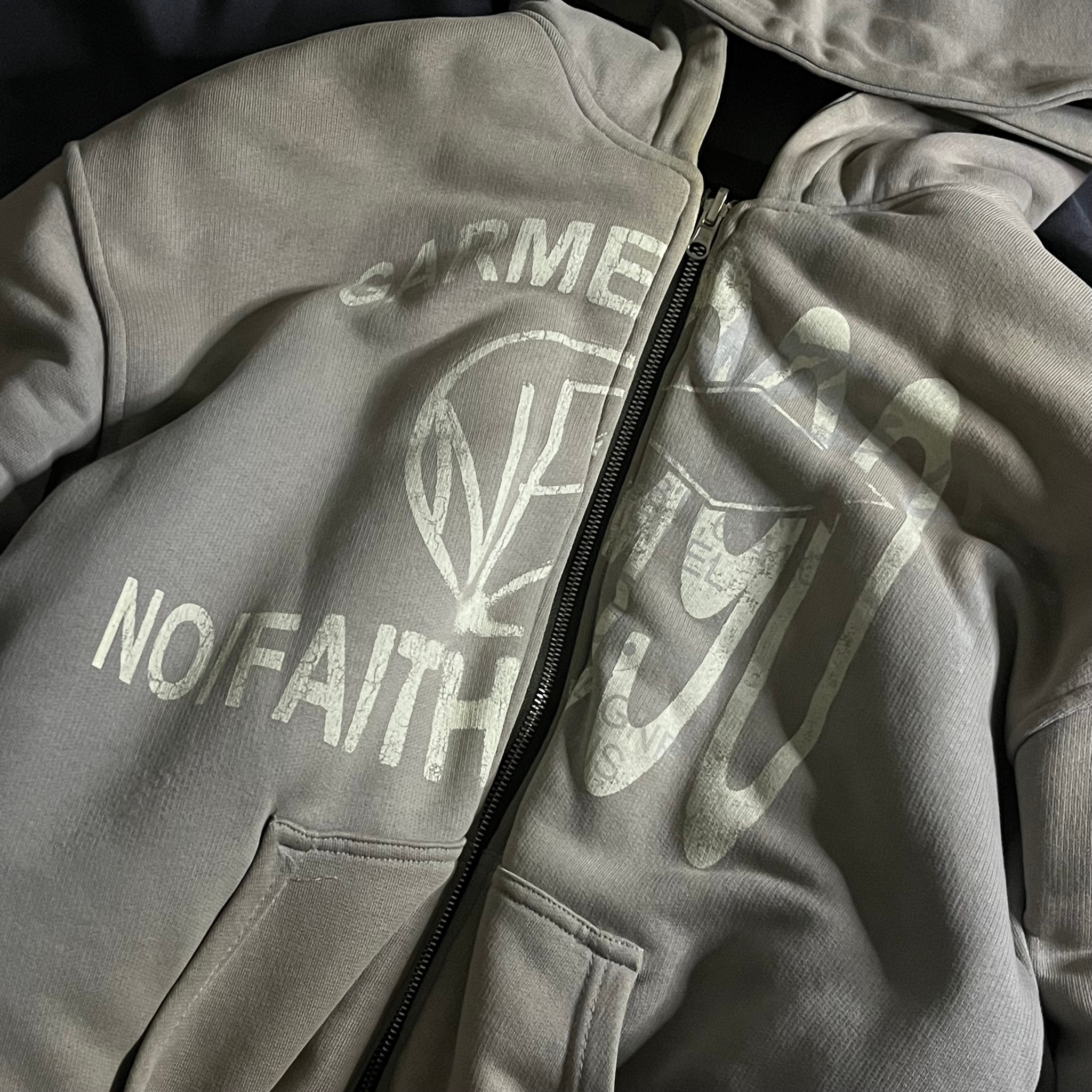 No Faith Studios Double-Sided Reversible Grey Bomber, миниатюра 6