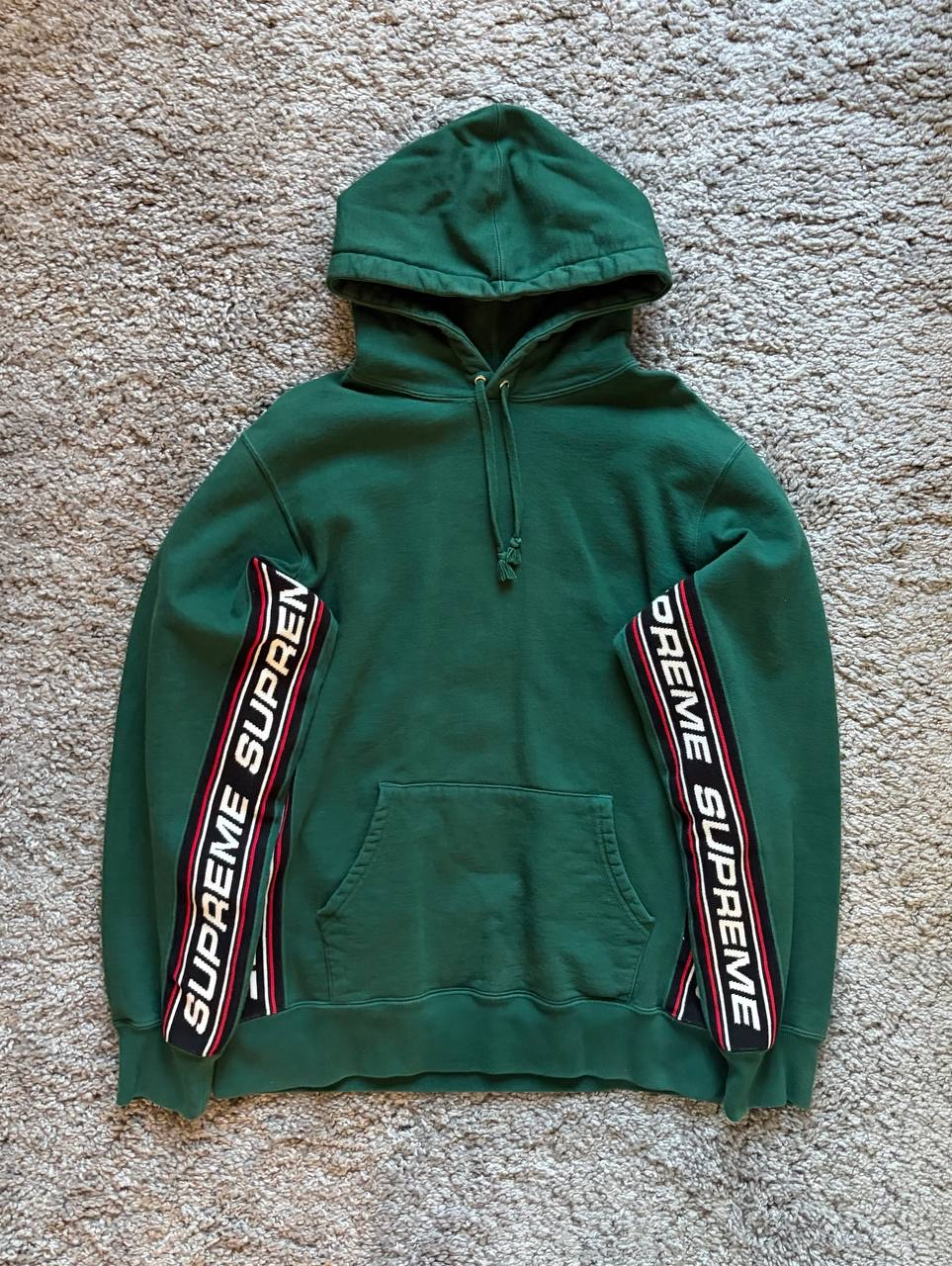 Supreme Text Rib Hoodie, миниатюра 1
