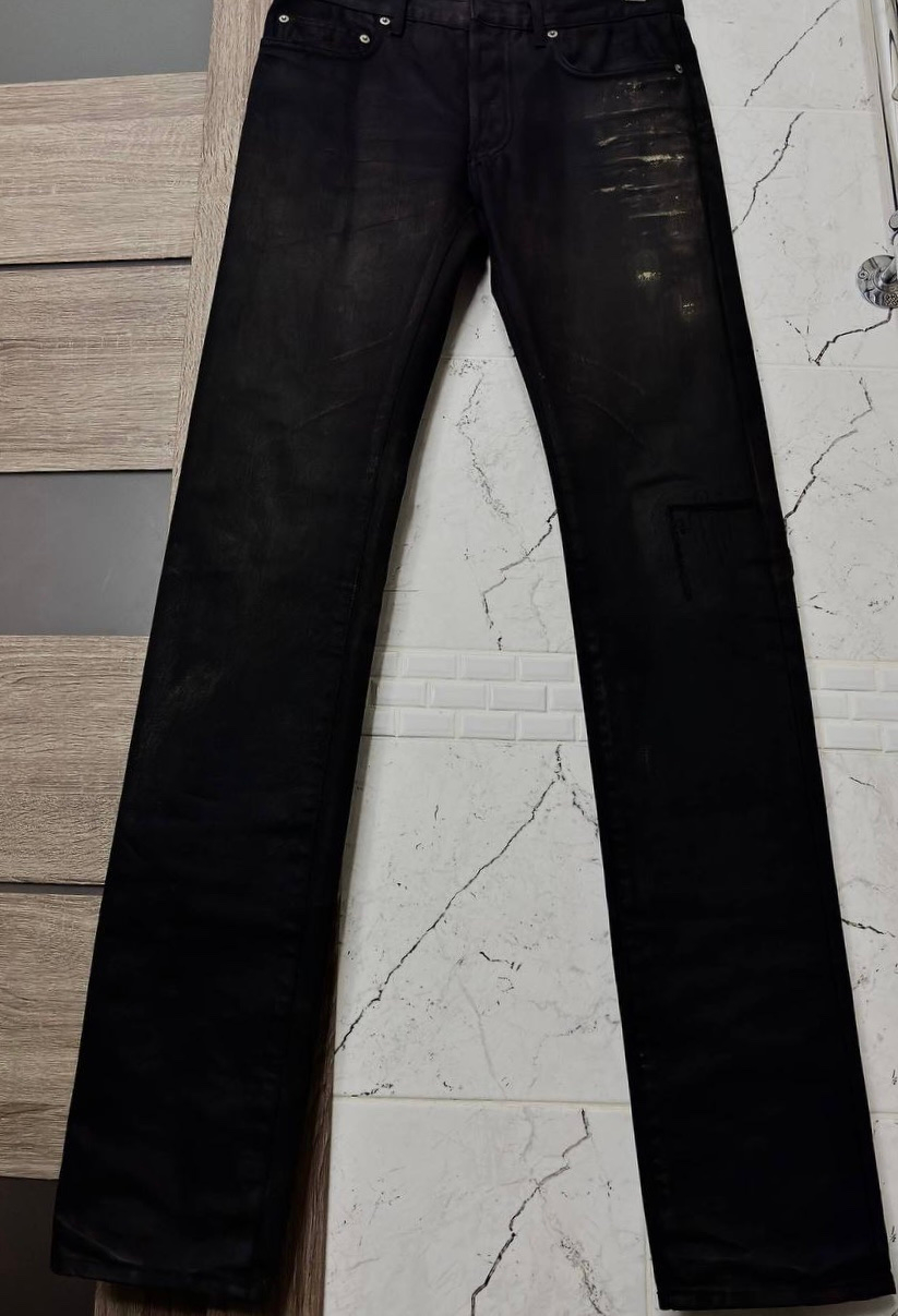 Dior Homme ss07 Gold Dust Wax Jeans, миниатюра 1