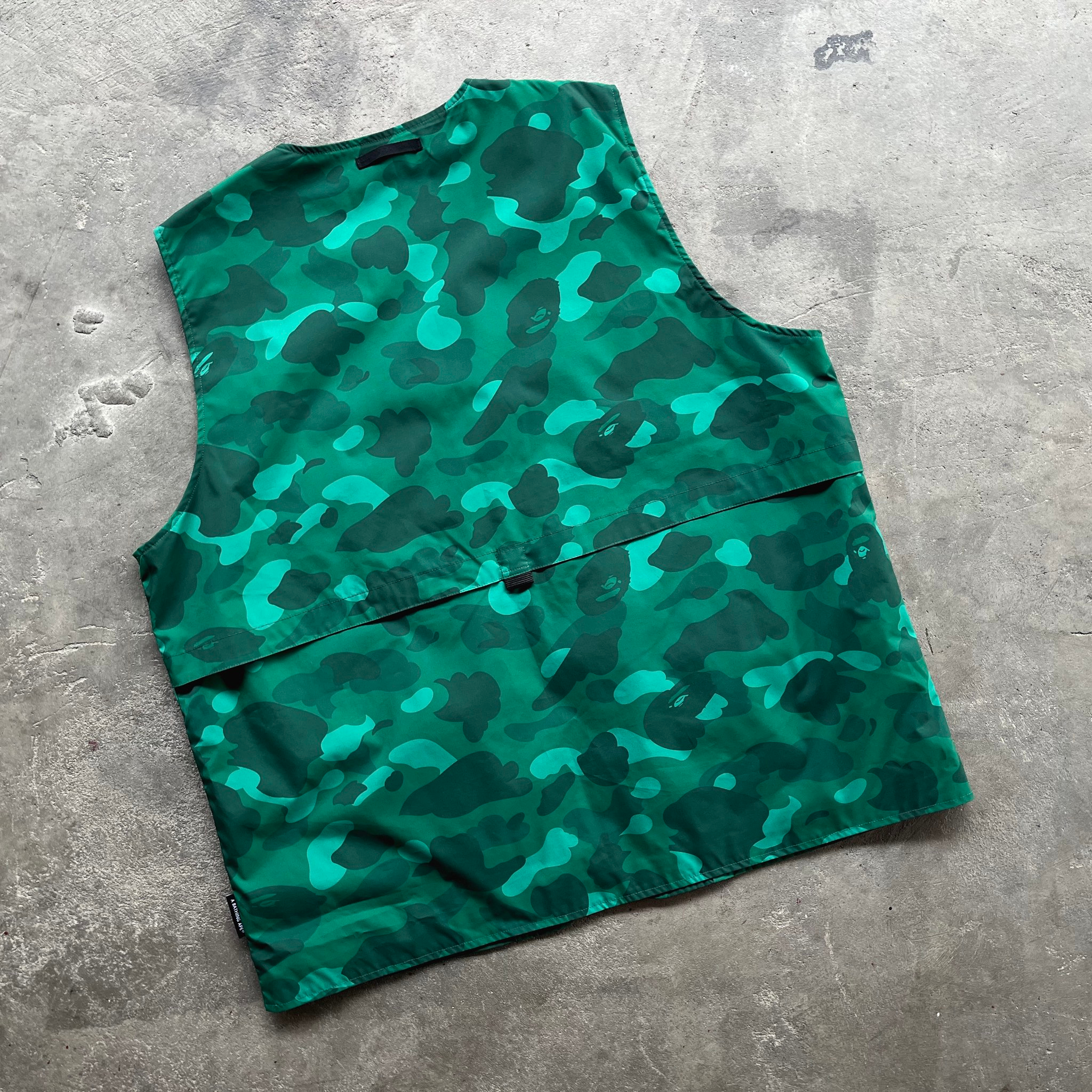 Bape Color Green Camo Utility Vest, миниатюра 2