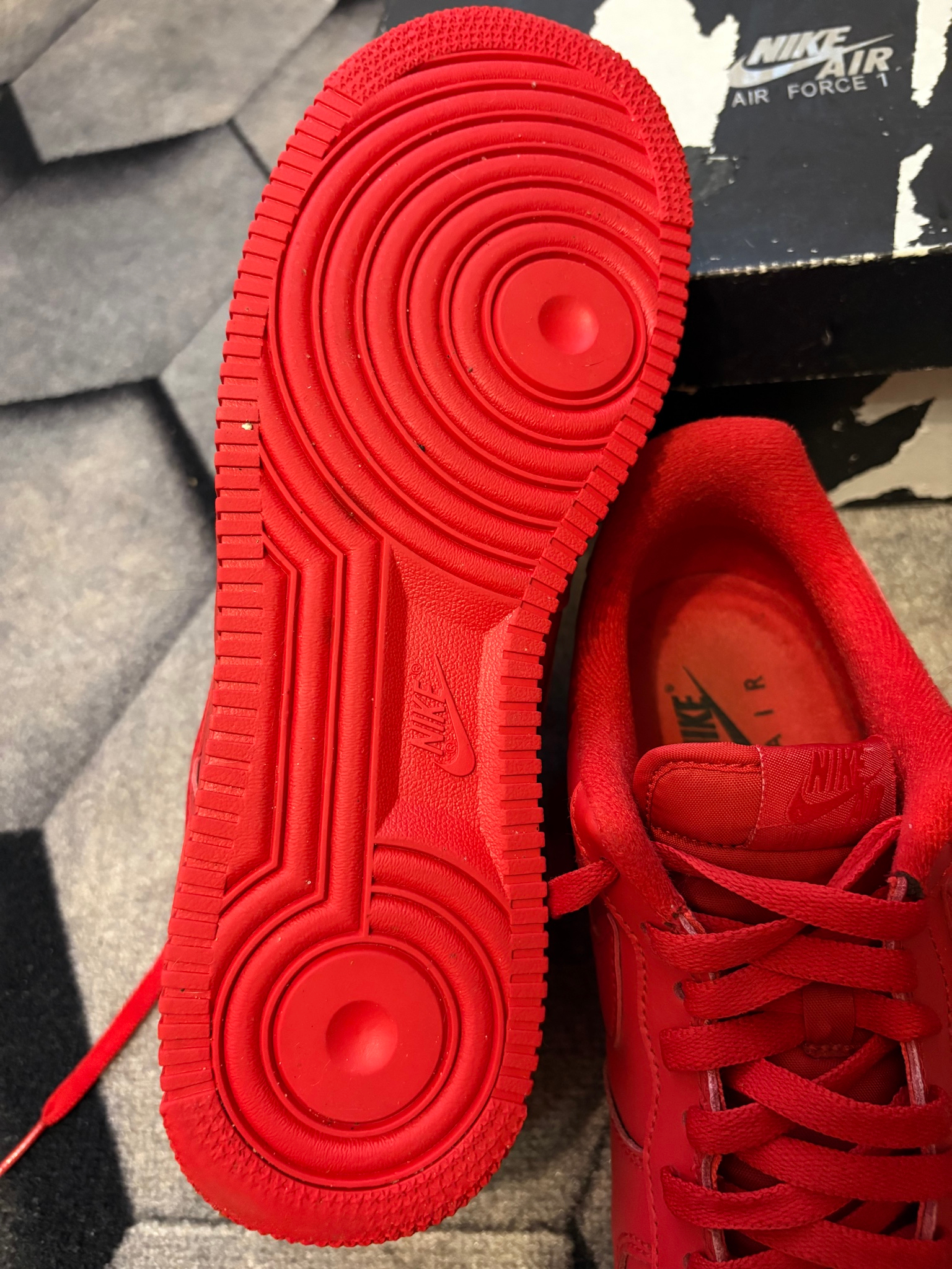 Nike Air Force 1 Triple Red, миниатюра 5