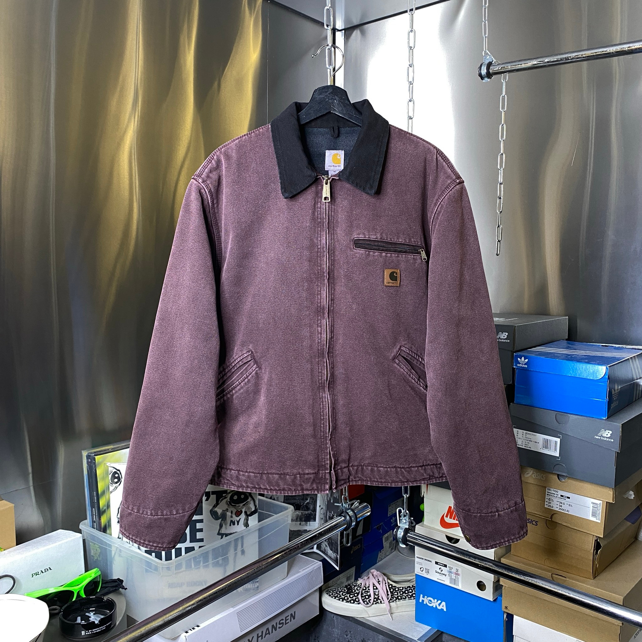 CARHARTT DETROIT JACKET BURGUNDY, миниатюра 1