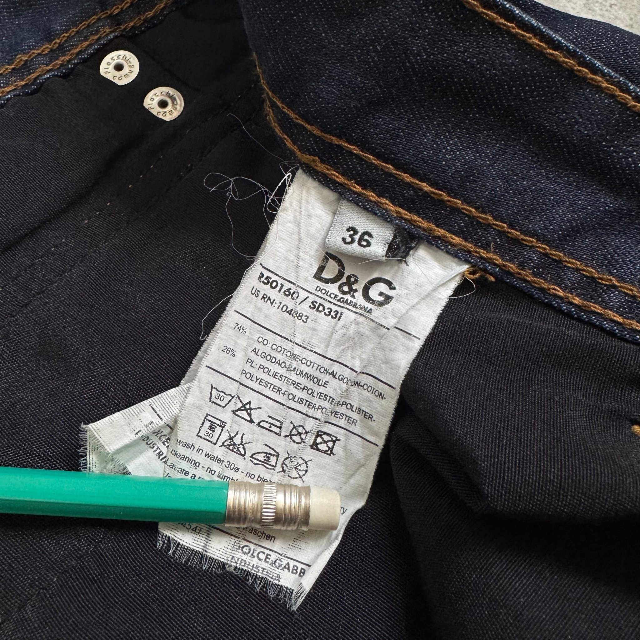 Dolce & Gabbana straight-fit jeans, миниатюра 6