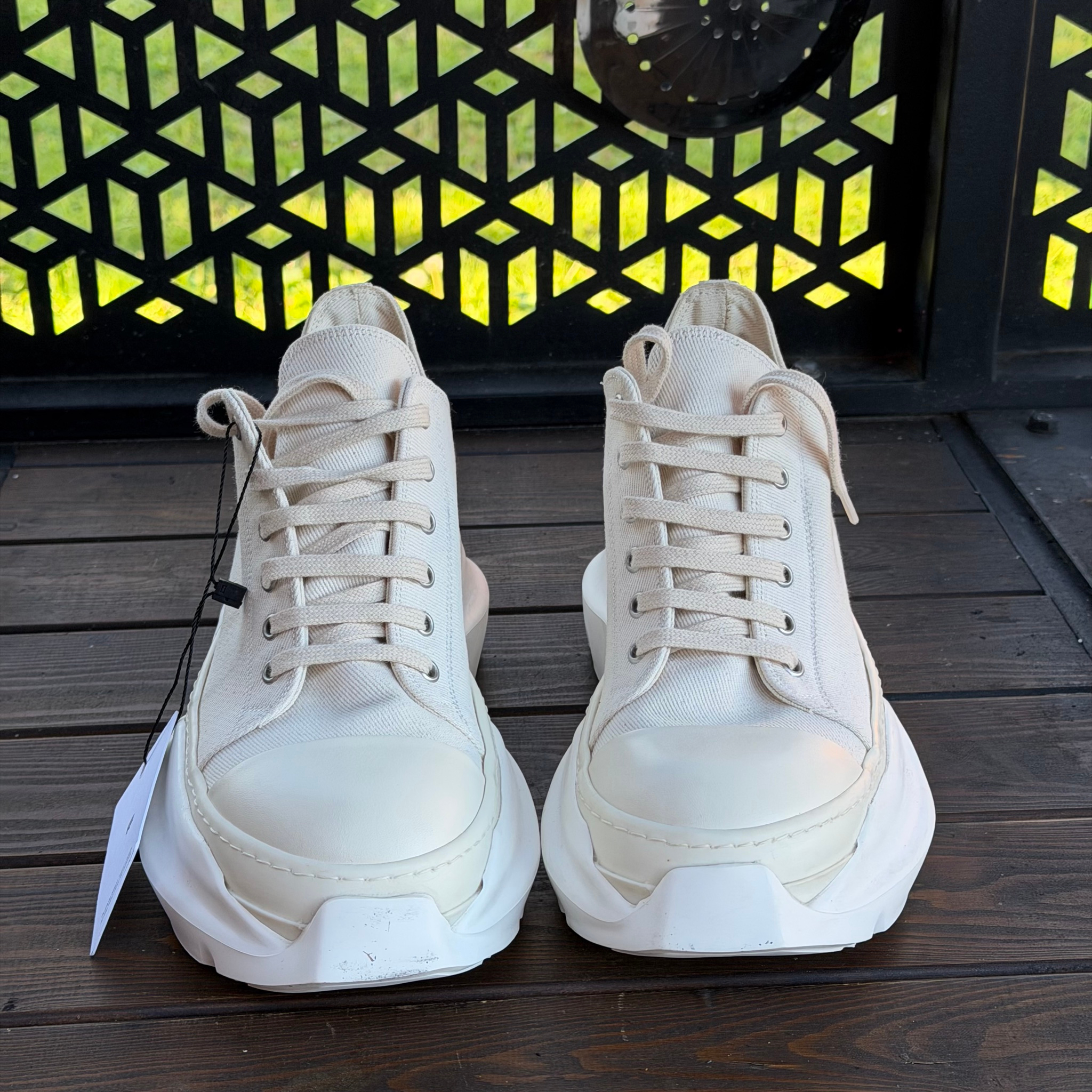 Rick Owens Abstract Ramones Low milk/milk, миниатюра 6