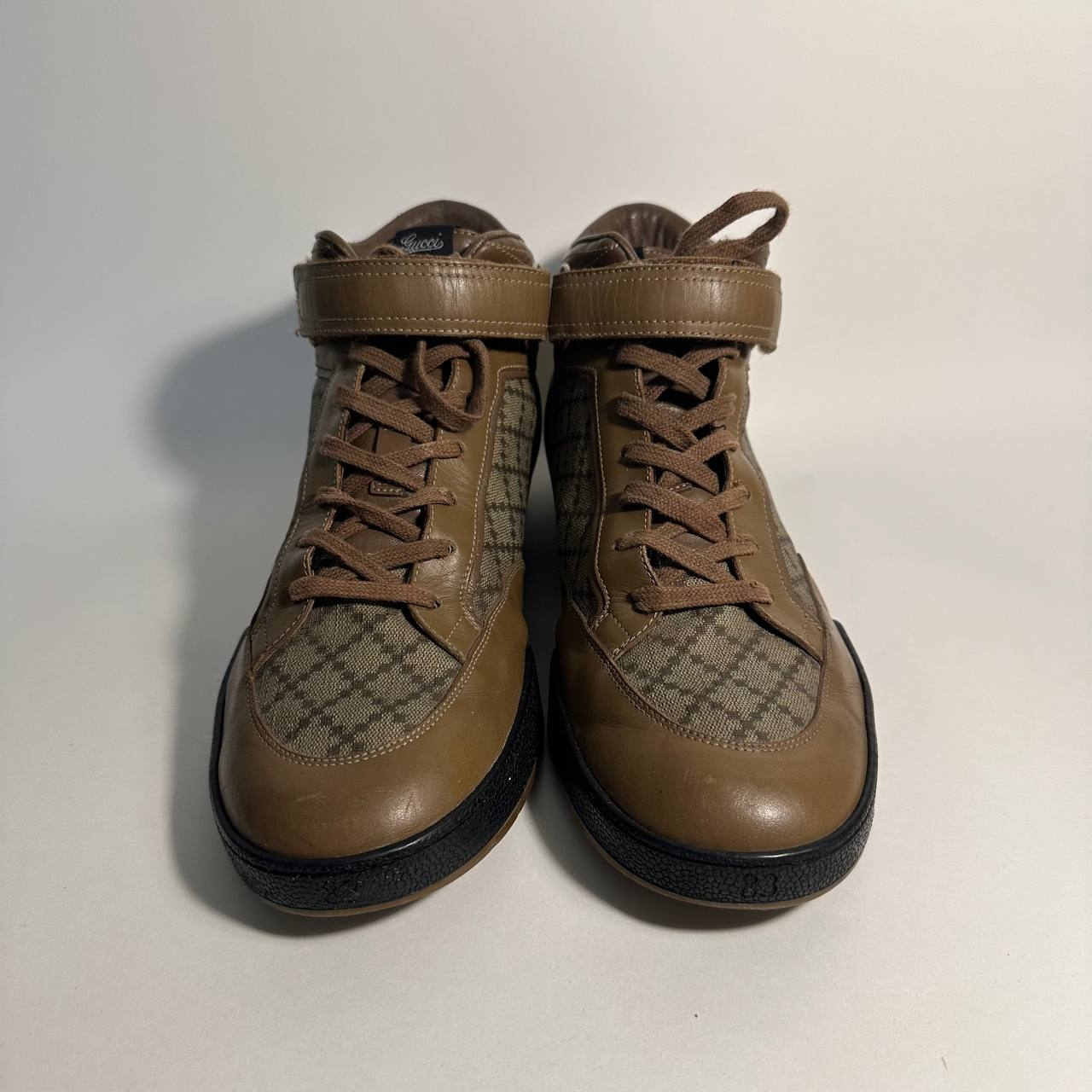Gucci Diamante Canvas High-Top Sneakers, миниатюра 1