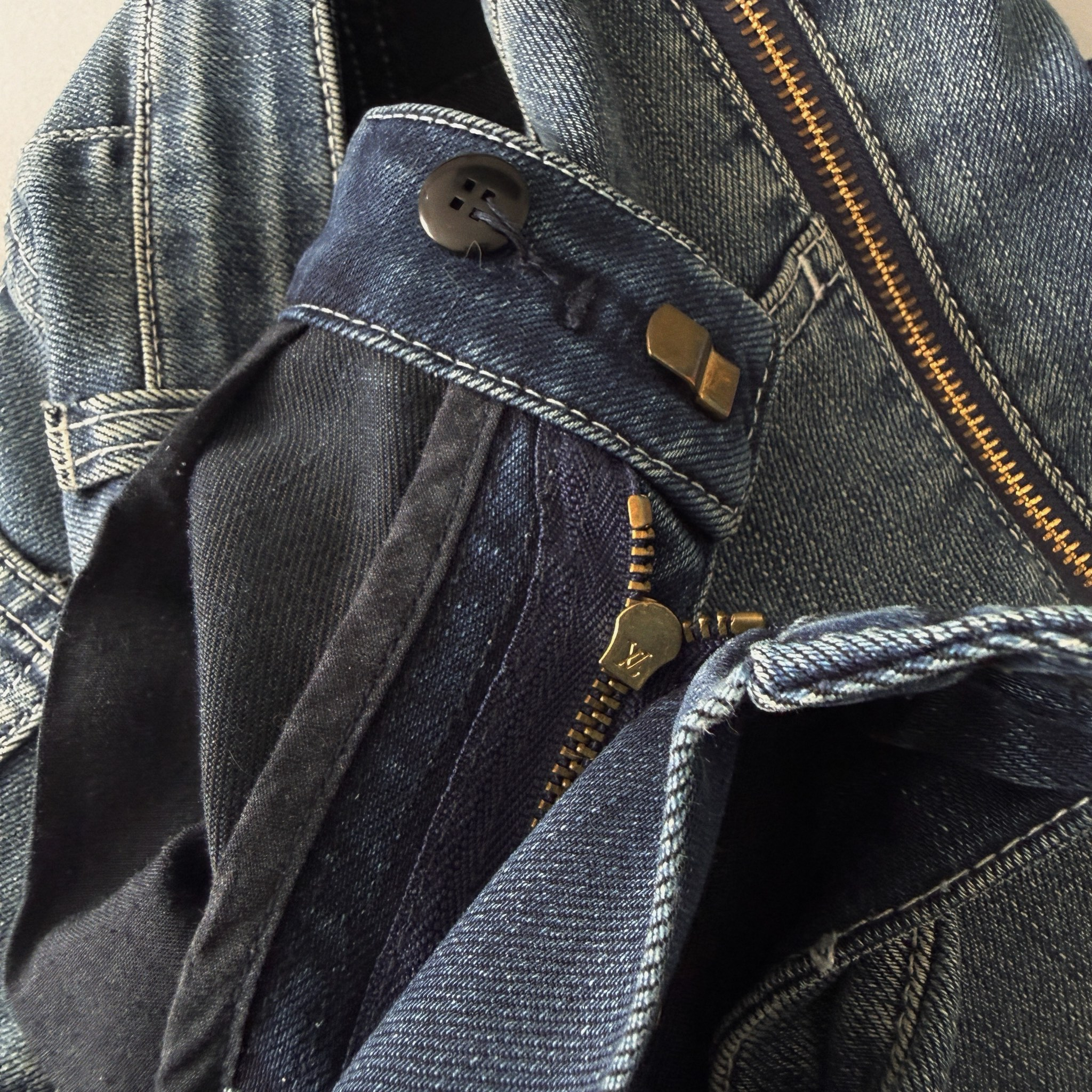 Louis Vuitton 2000s Vintage Full Zip Skinny Jeans, миниатюра 8