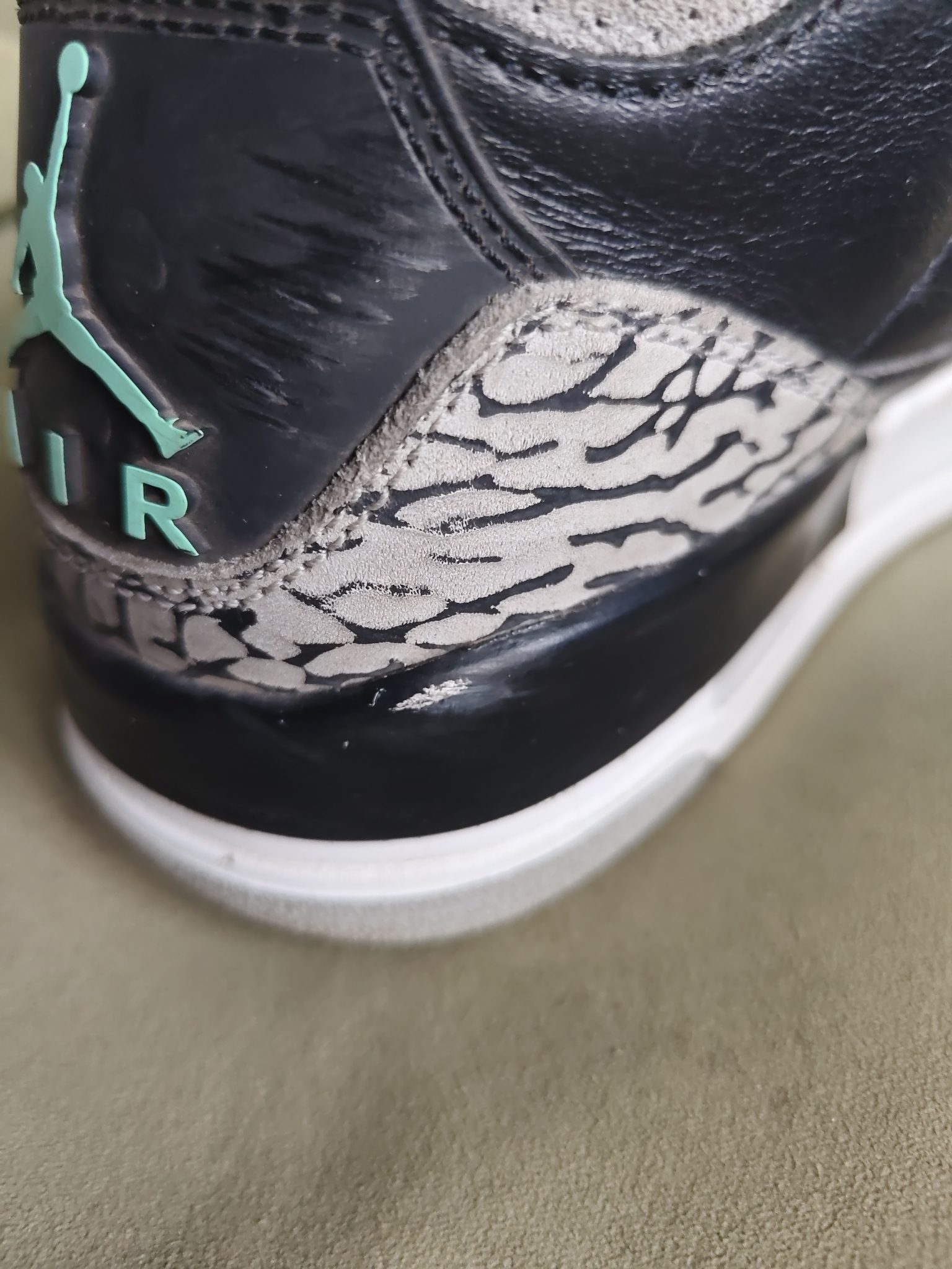 Air Jordan 3 Green Glow, миниатюра 12