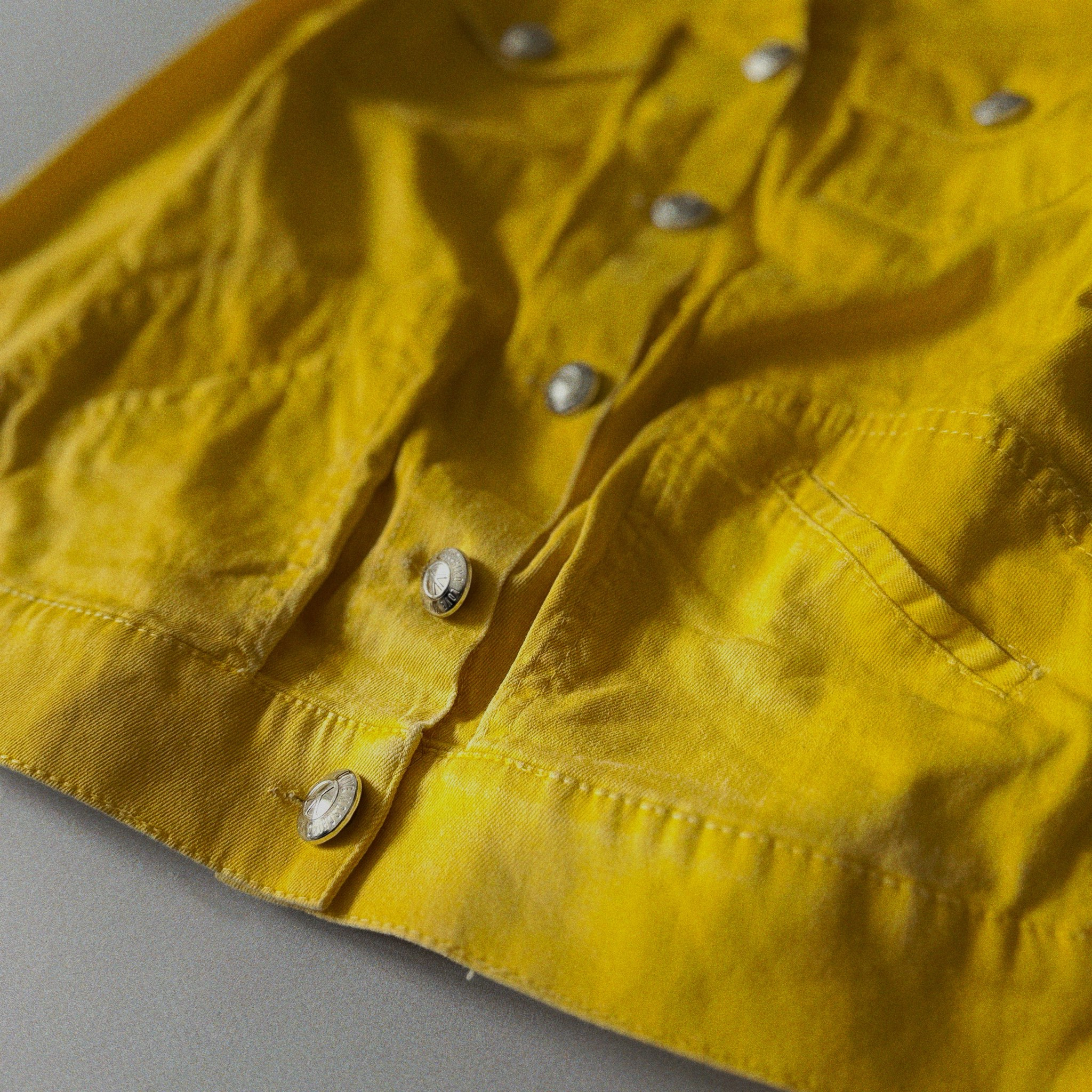 Love Moschino Women Yellow Denim Jacket, миниатюра 2