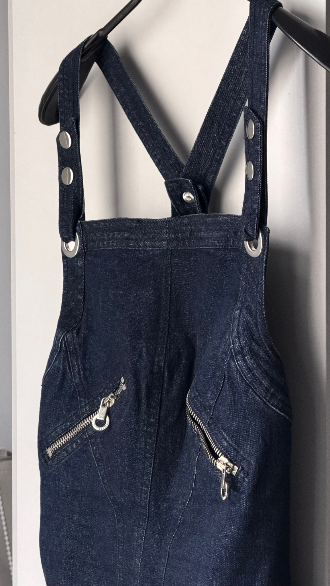 Versace Versus Versus Versace Denim Overall Skirt / Denim Dungaree Dress, миниатюра 1