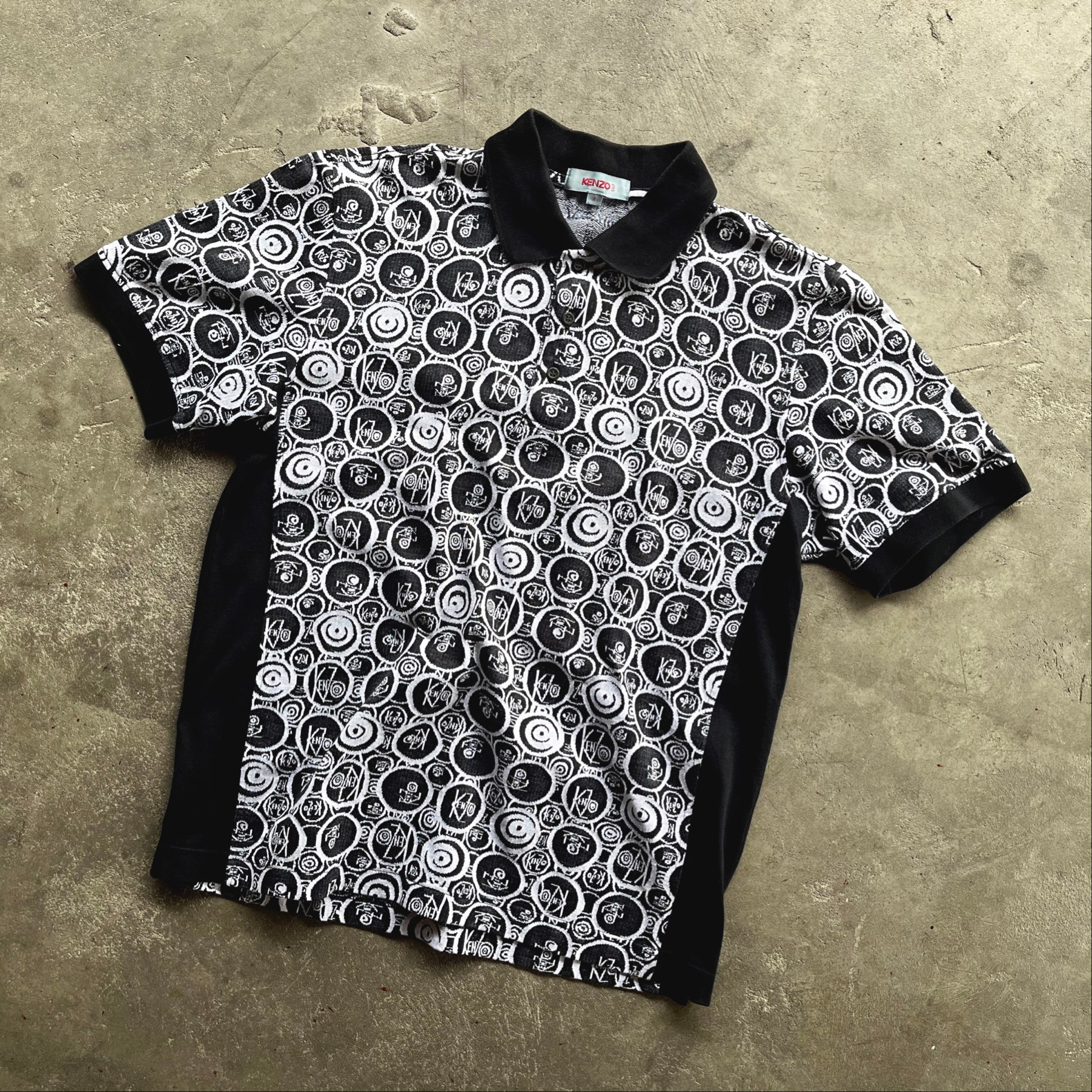 Kenzo Golf Coin Pattern Polo Shirt, миниатюра 1