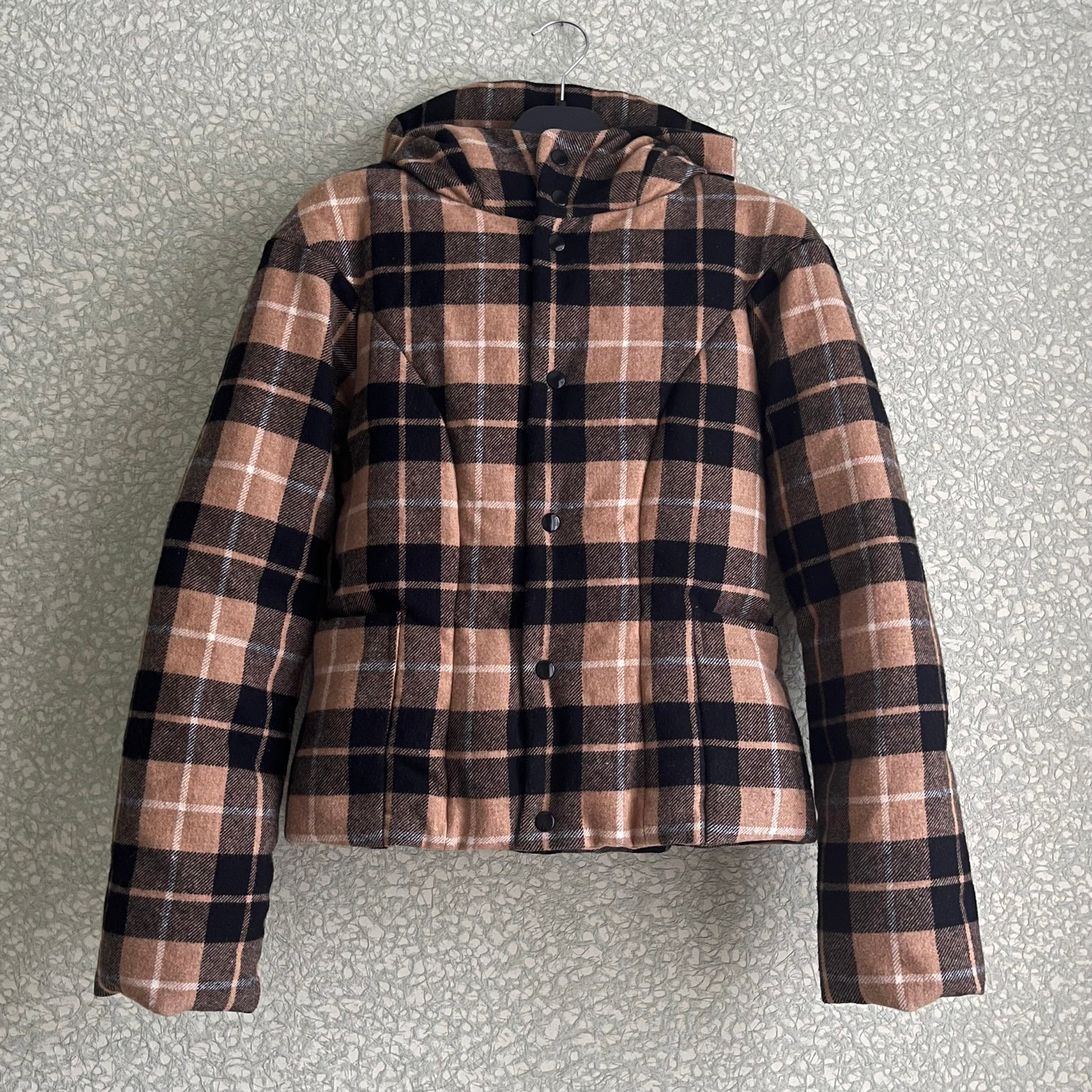 Y-3 AW08 Exclusive Wool Plaid Puffer Jacket, миниатюра 1