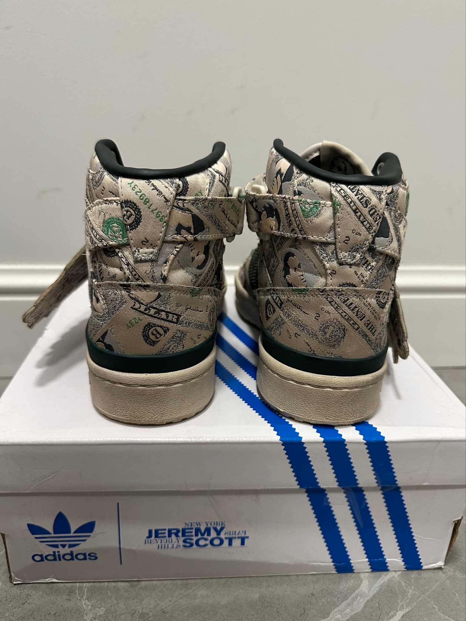Adidas x Jeremy Scott Forum High Dollar Print, миниатюра 2