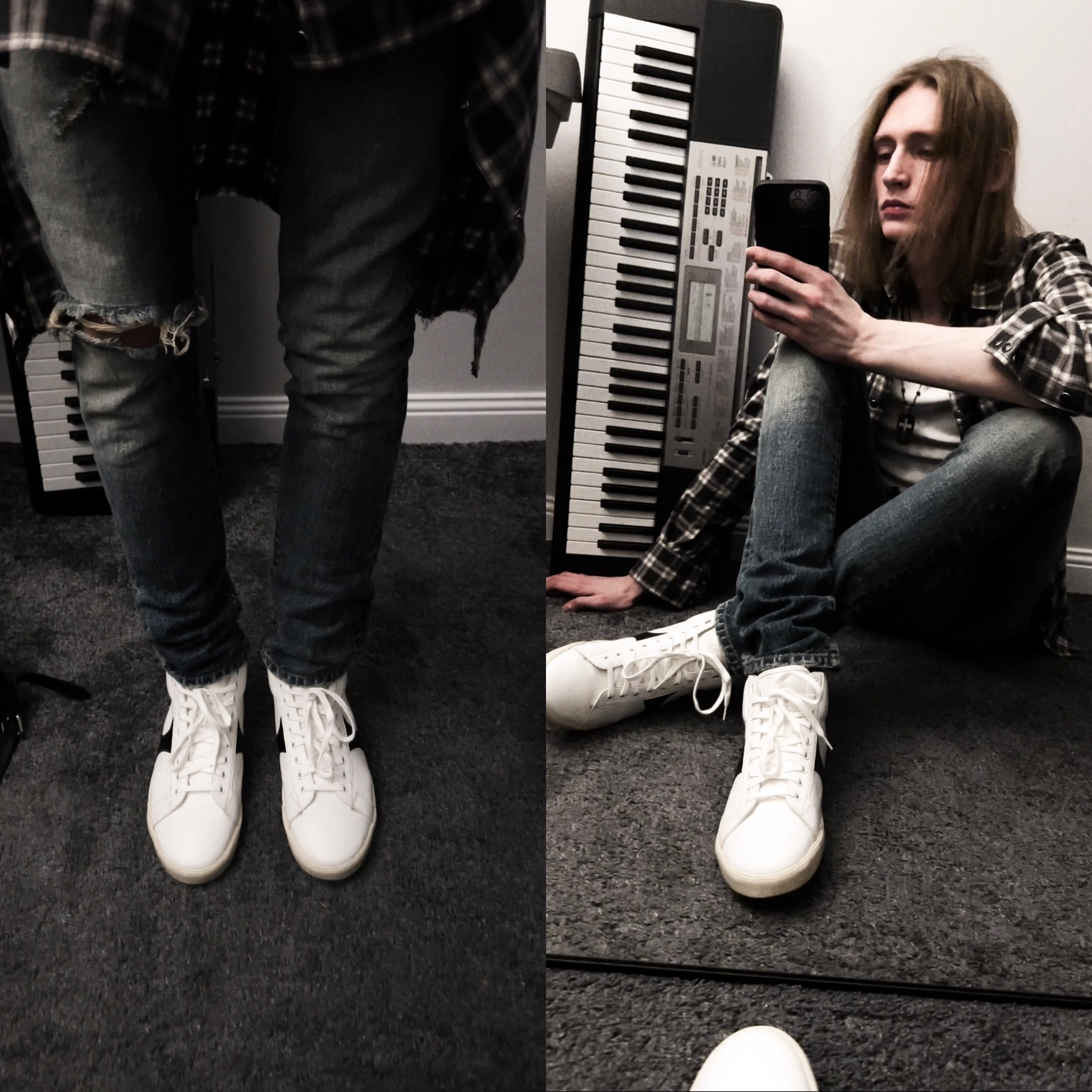 SAINT LAURENT PARIS DO2 SS16 DISTRESSED DENIM JEANS BY HEDI SLIMANE, миниатюра 10