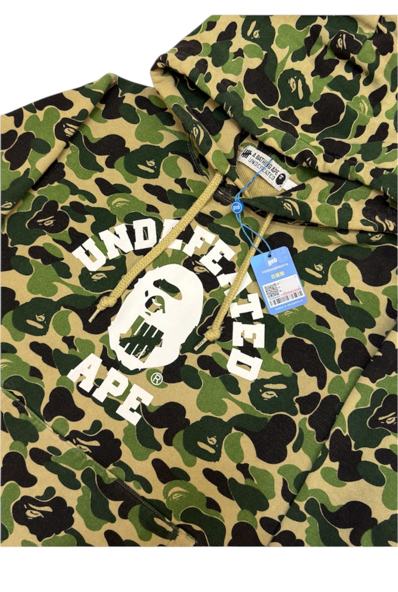 BAPE x Undefeated Hoodie ABC Camo, миниатюра 4