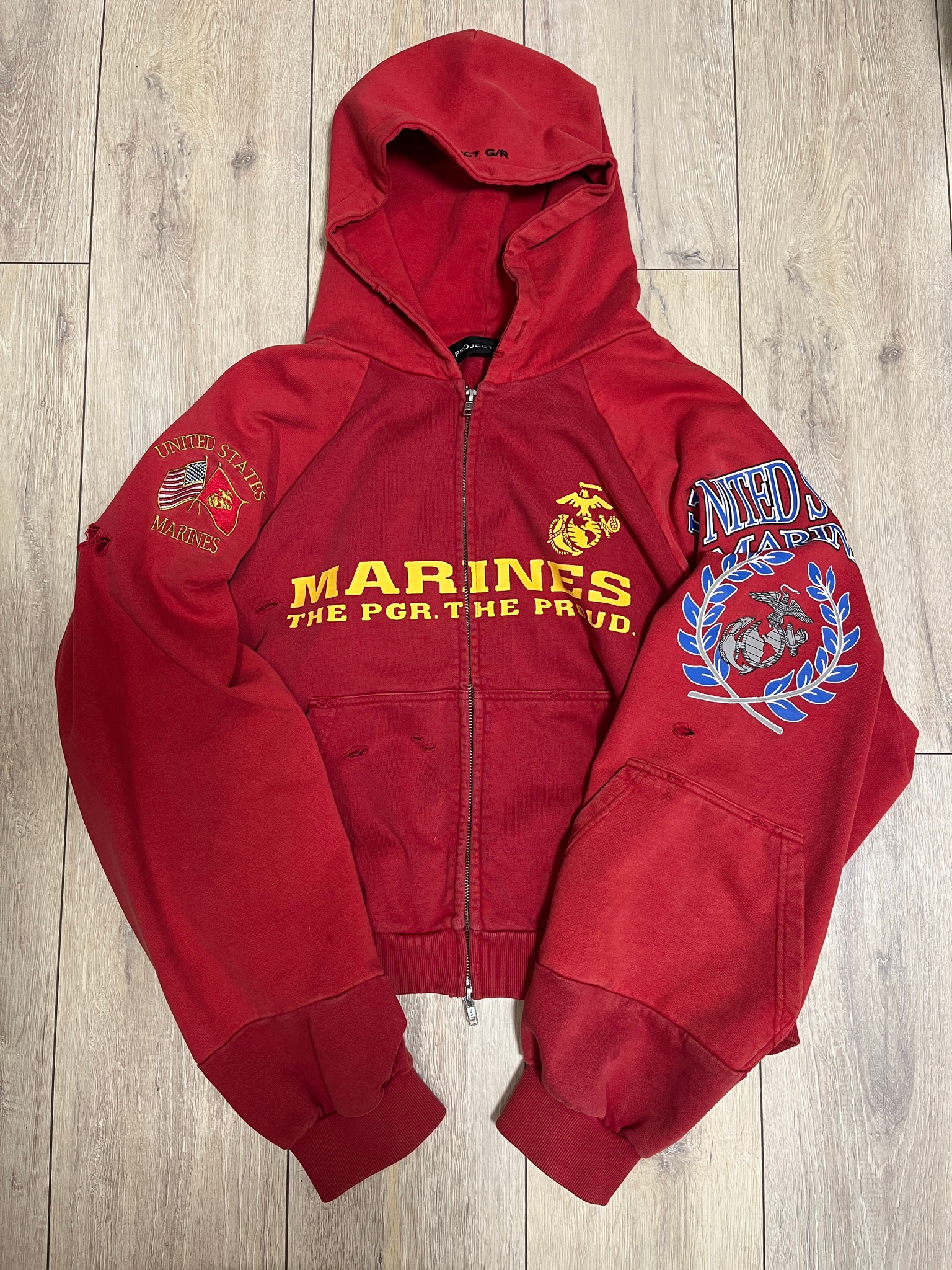 Project G/R Marines Zip Hoodie, миниатюра 1