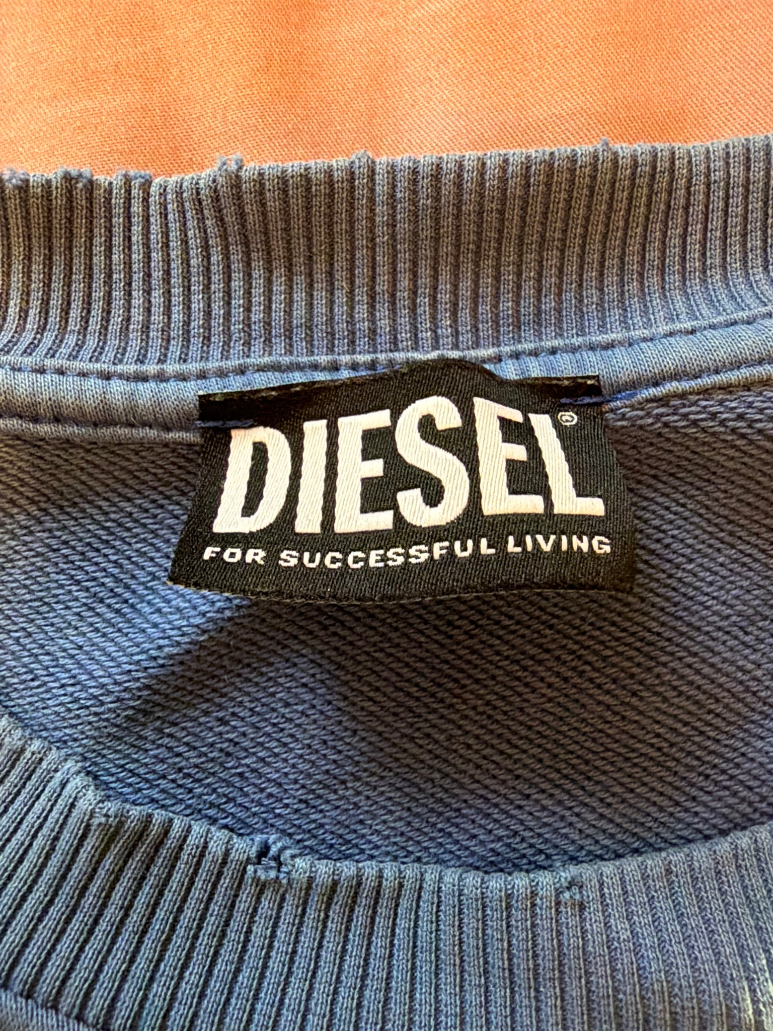 Diesel синий свитшот, миниатюра 3
