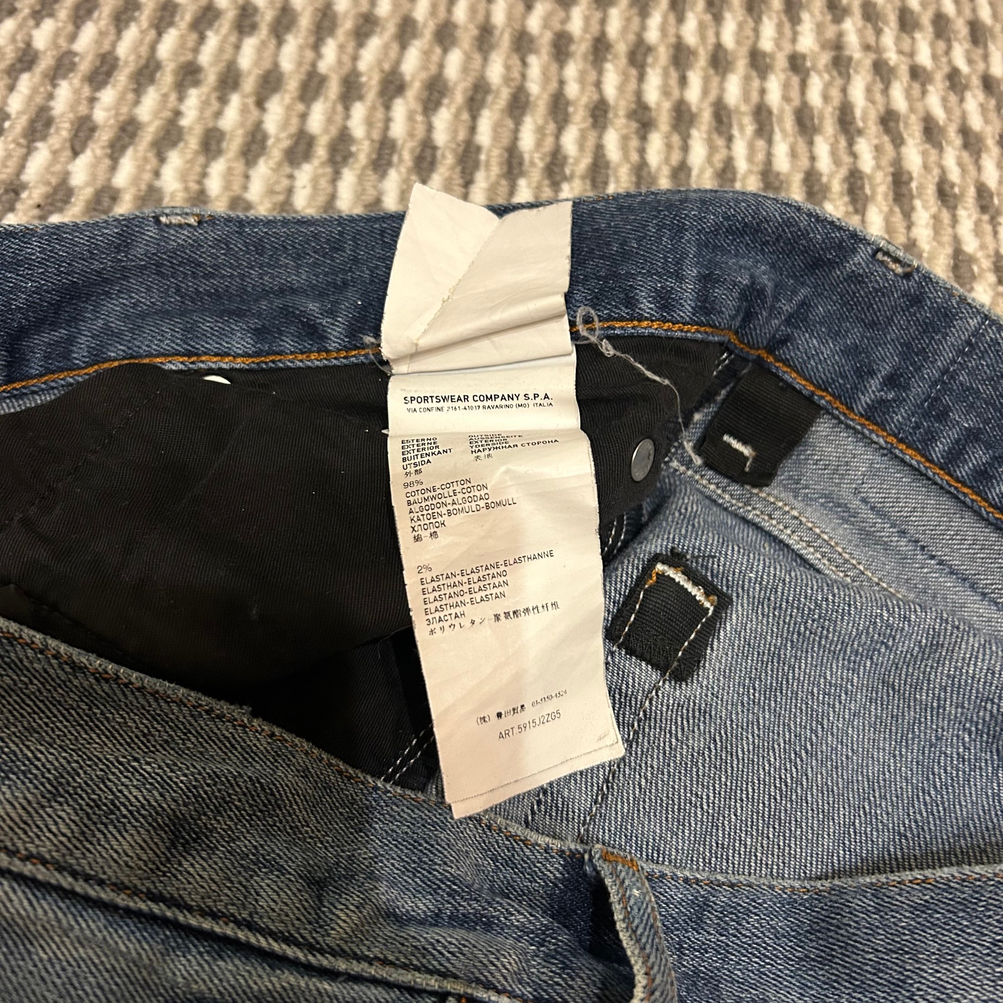 Stone Island Rare Vintage Distressed Jeans, миниатюра 7