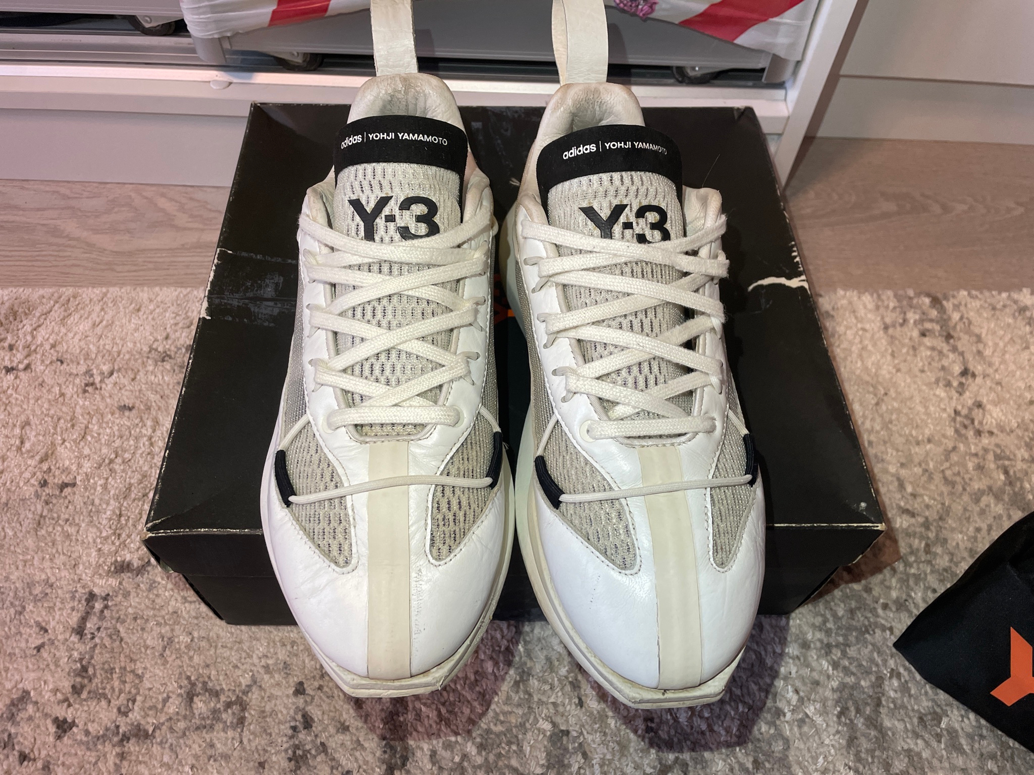 Adidas x Yohji Yamamoto Y-3 Shiku Run White Orbit Grey, миниатюра 4
