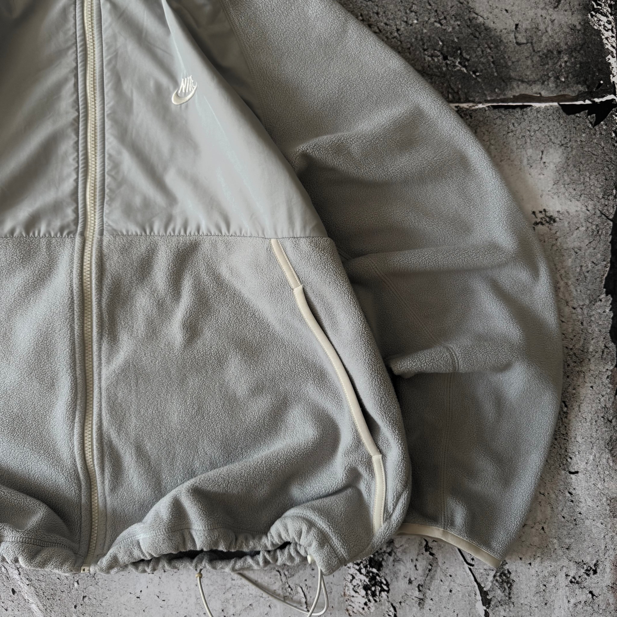Nike Nylon / Fleece Gorpcore Style Zip Up Hooded Jacket, миниатюра 3