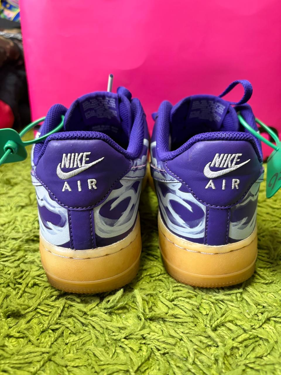 Nike Air Force 1 Skeleton Purple, миниатюра 2