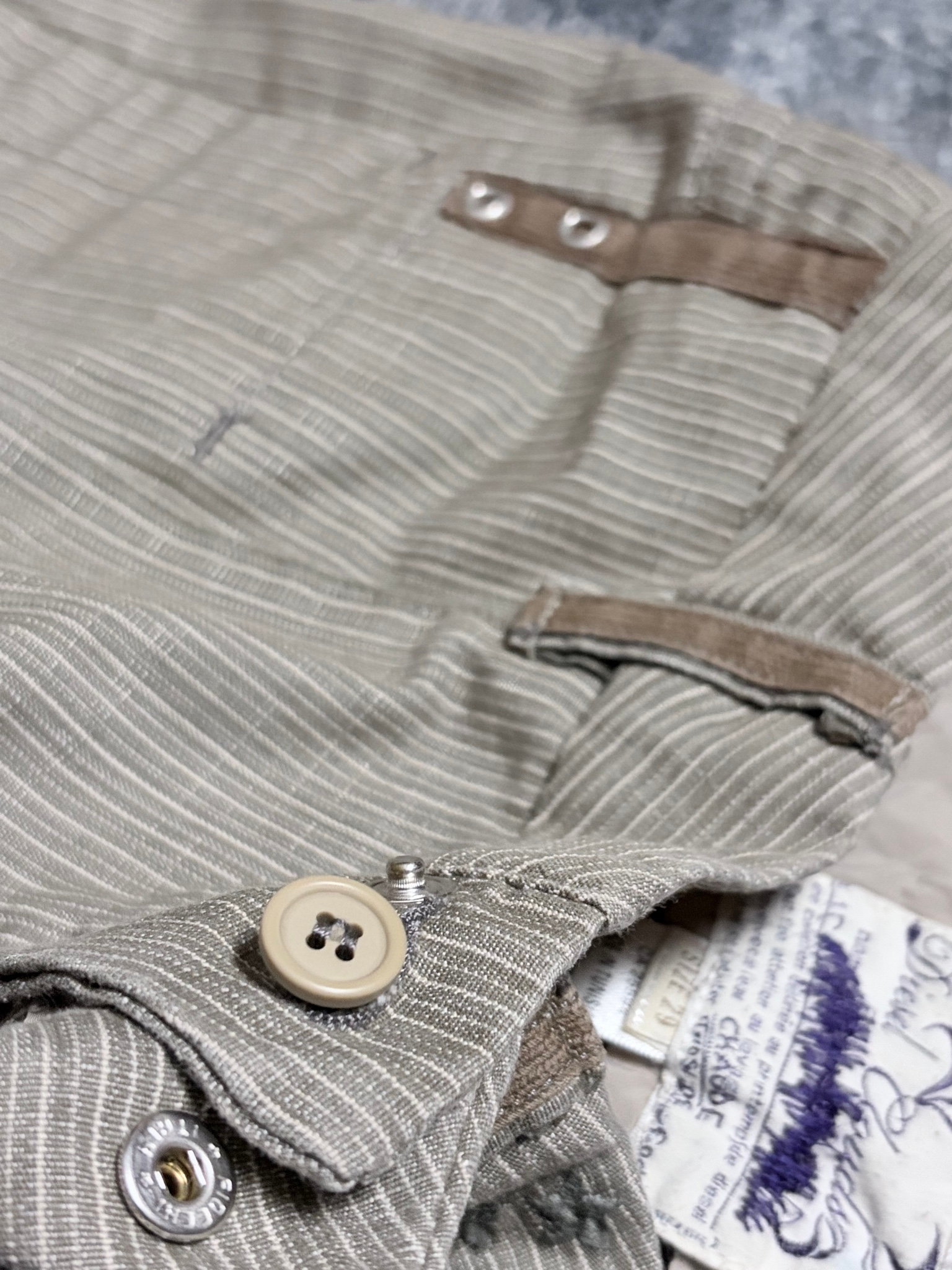 Diesel Clouds Rare Line Striped Pants (2000s), миниатюра 10