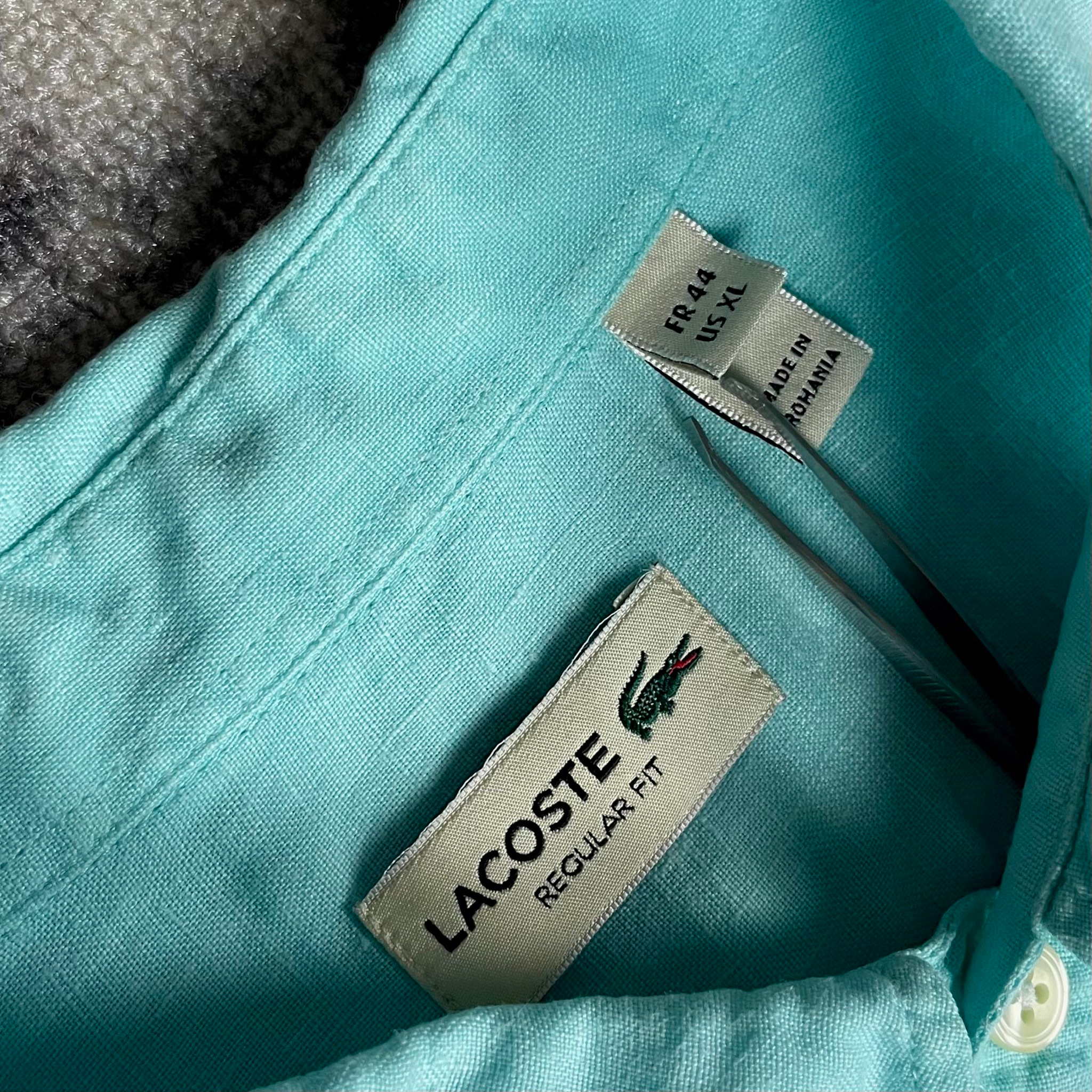 Lacoste Рубашка из льна, миниатюра 3