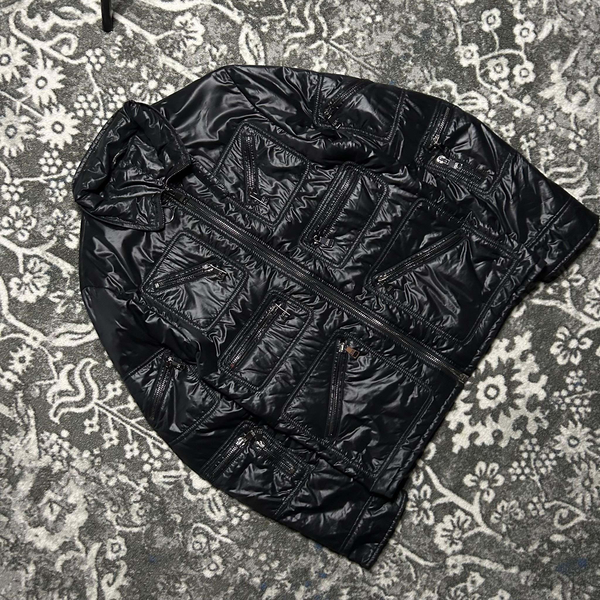 Dolce Gabbana Mulizipped Lucid Black Jacket 2007, миниатюра 2