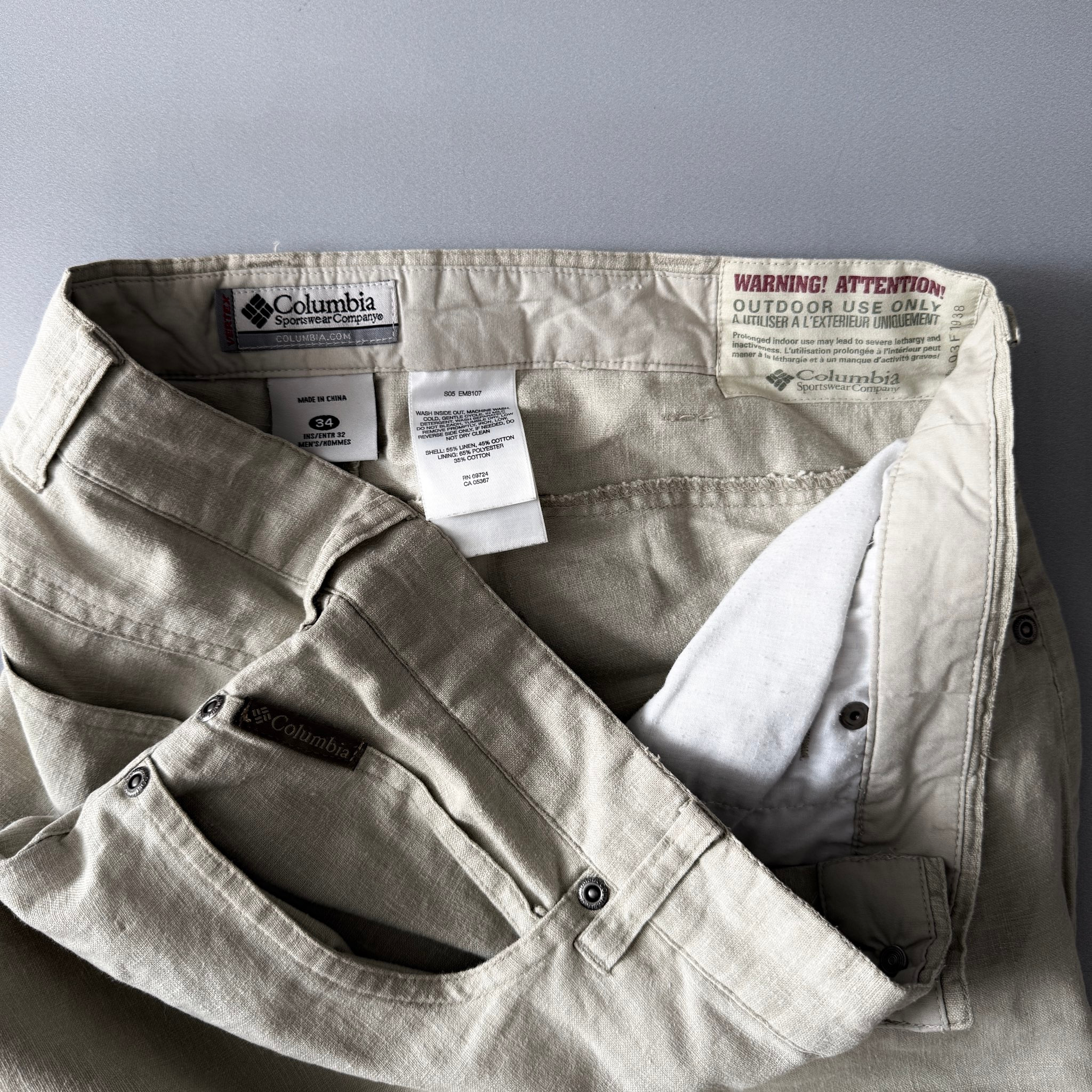 Columbia 2000s Linen/Cotton Carpenter Pants, миниатюра 5