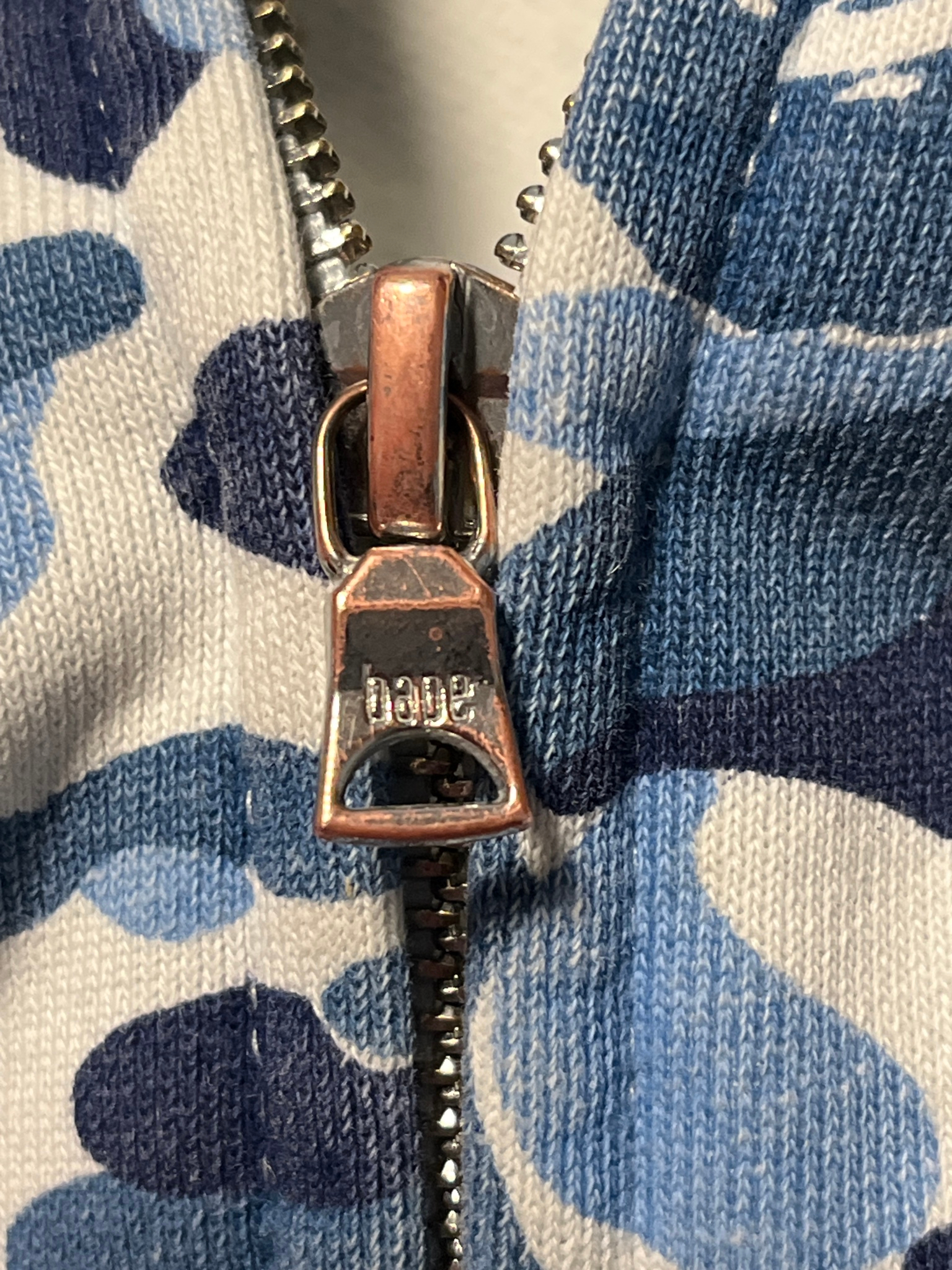 Bape ABC Shark Zip-Hoodie Blue, миниатюра 7