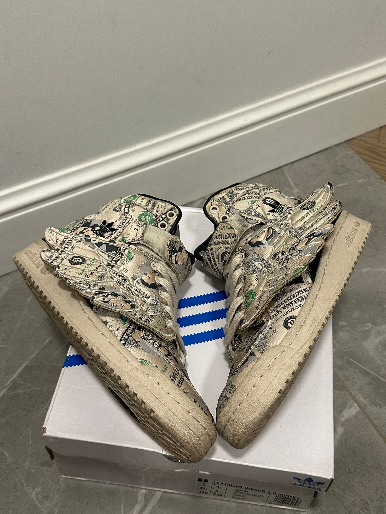 Adidas x Jeremy Scott Forum High Dollar Print, миниатюра 3