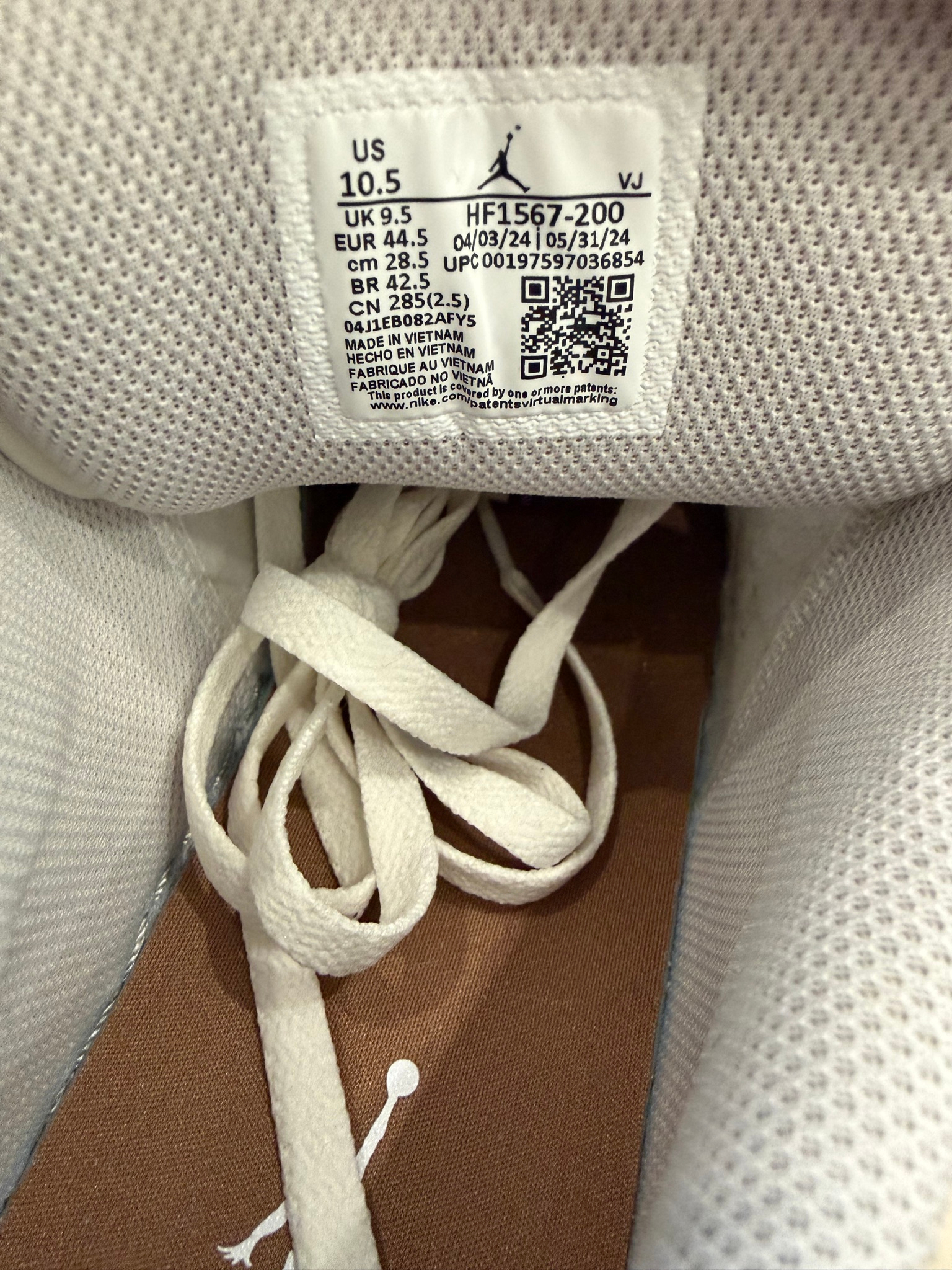 Nike x Air Jordan Air Jordan 1 low Legendary Light Brown, миниатюра 4