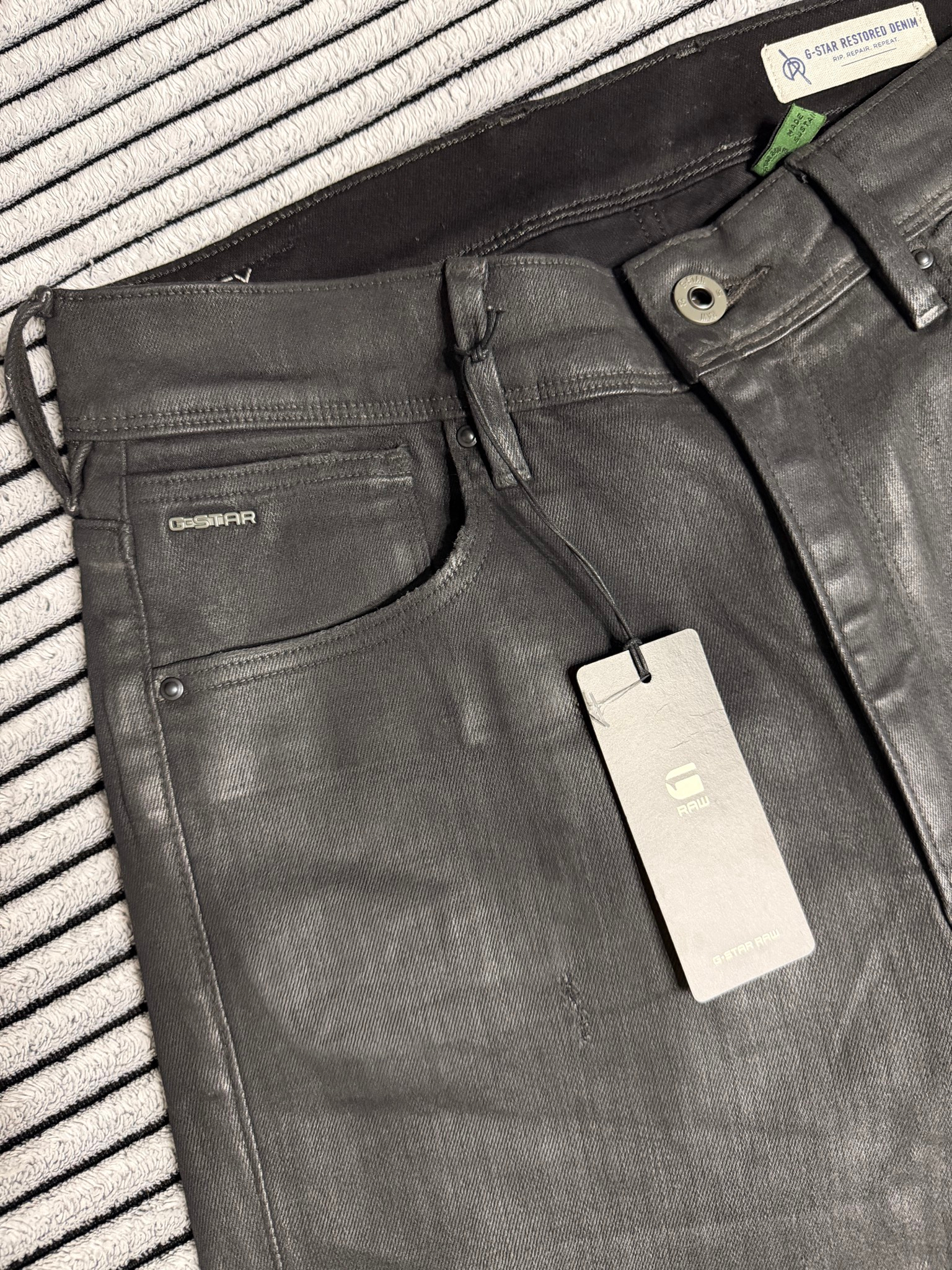 G-Star RAW 3301 Kafey Ultra High Skinny, миниатюра 7
