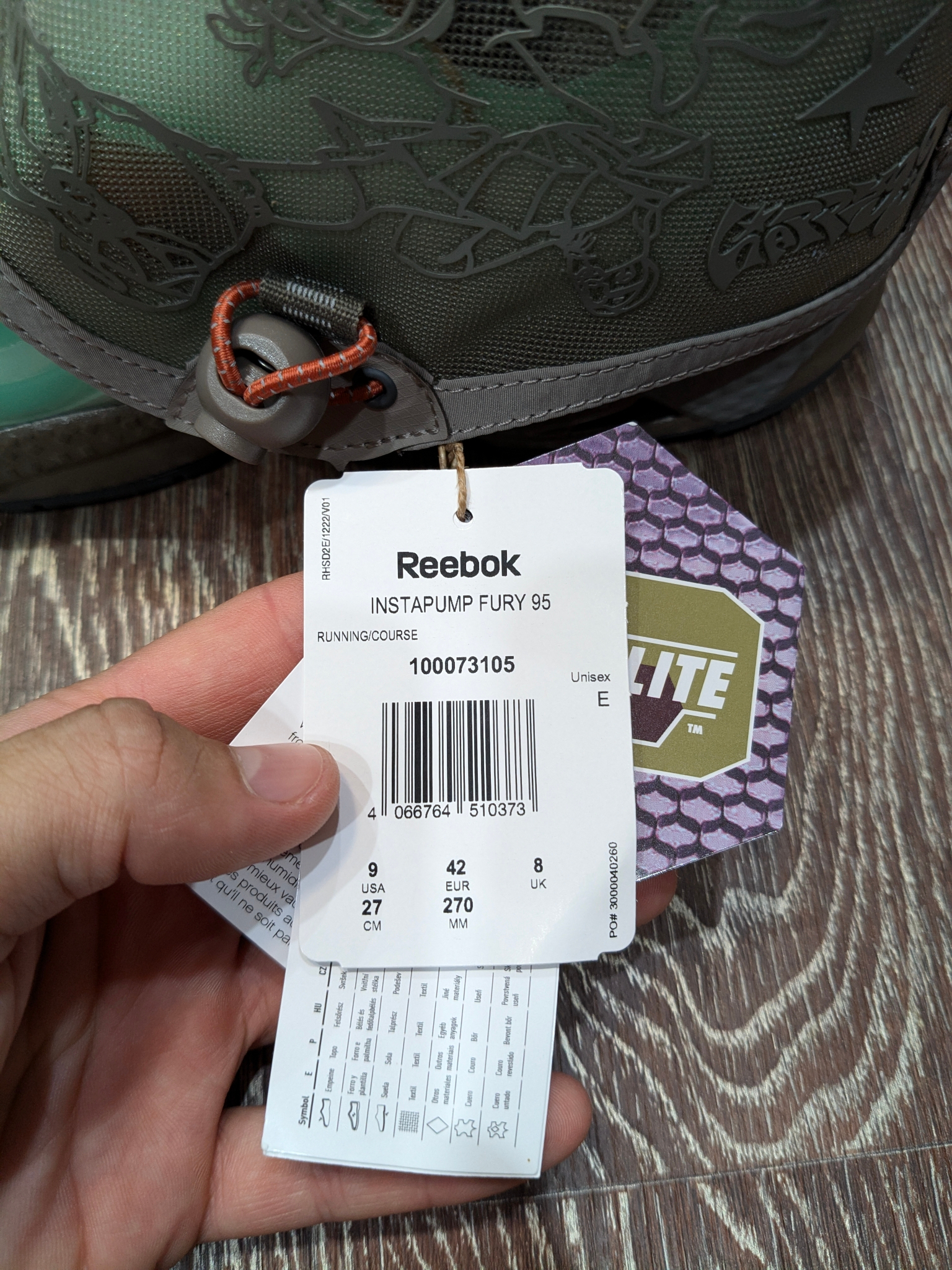 Reebok Instapump Fury 95 X Happy99, миниатюра 10