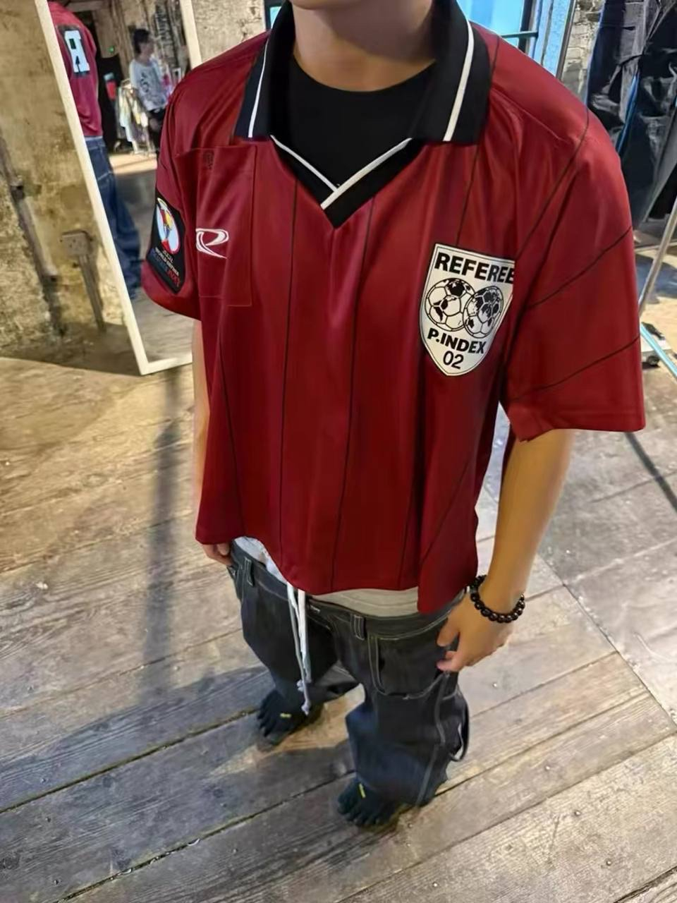 Protocol Index Fake Shoulder Referee Football Jersey, миниатюра 3