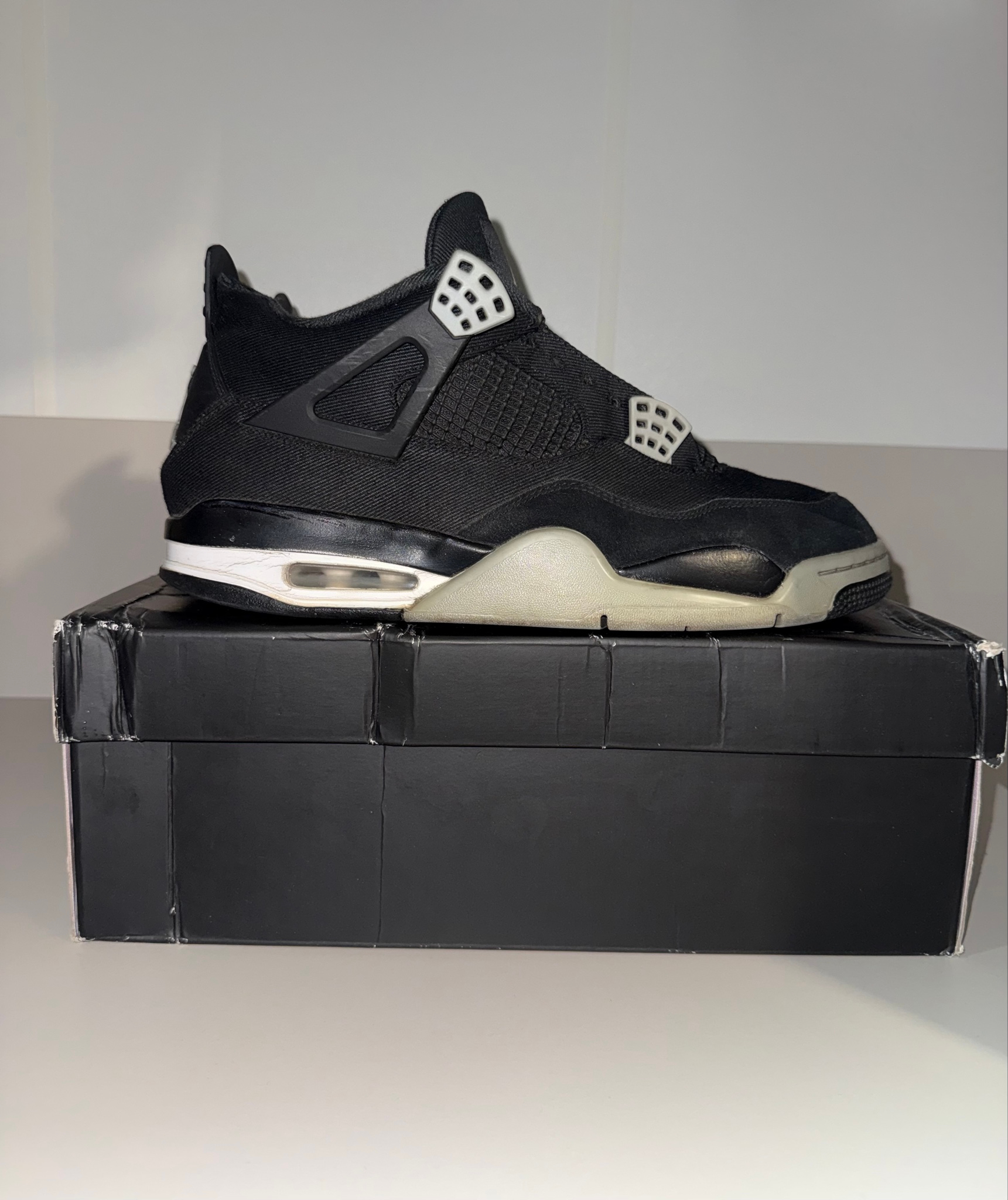 Nike Air Jordan 4 Black Canvas, миниатюра 8