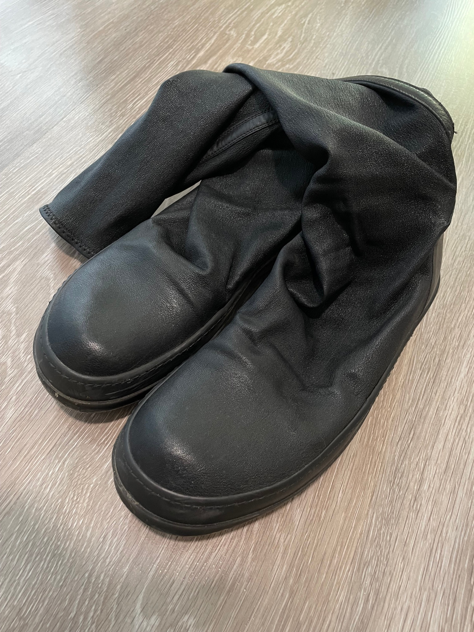 Rick Owens E16 Cyclops Black Sock Ramones, миниатюра 8
