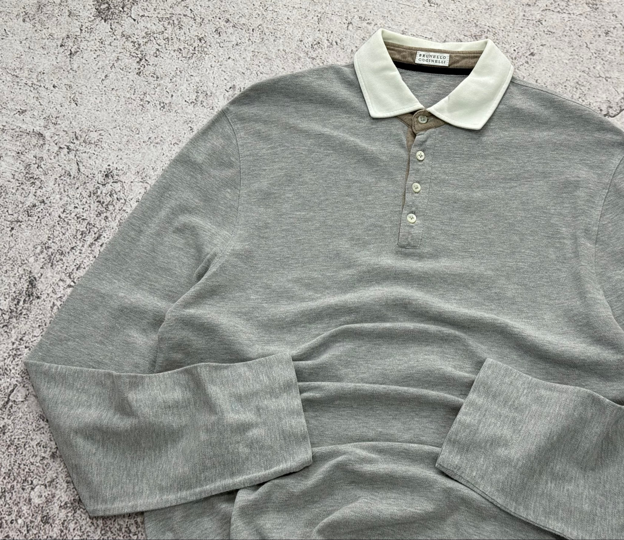 Brunello Cucinelli LongSleeve Polo Shirt, миниатюра 5