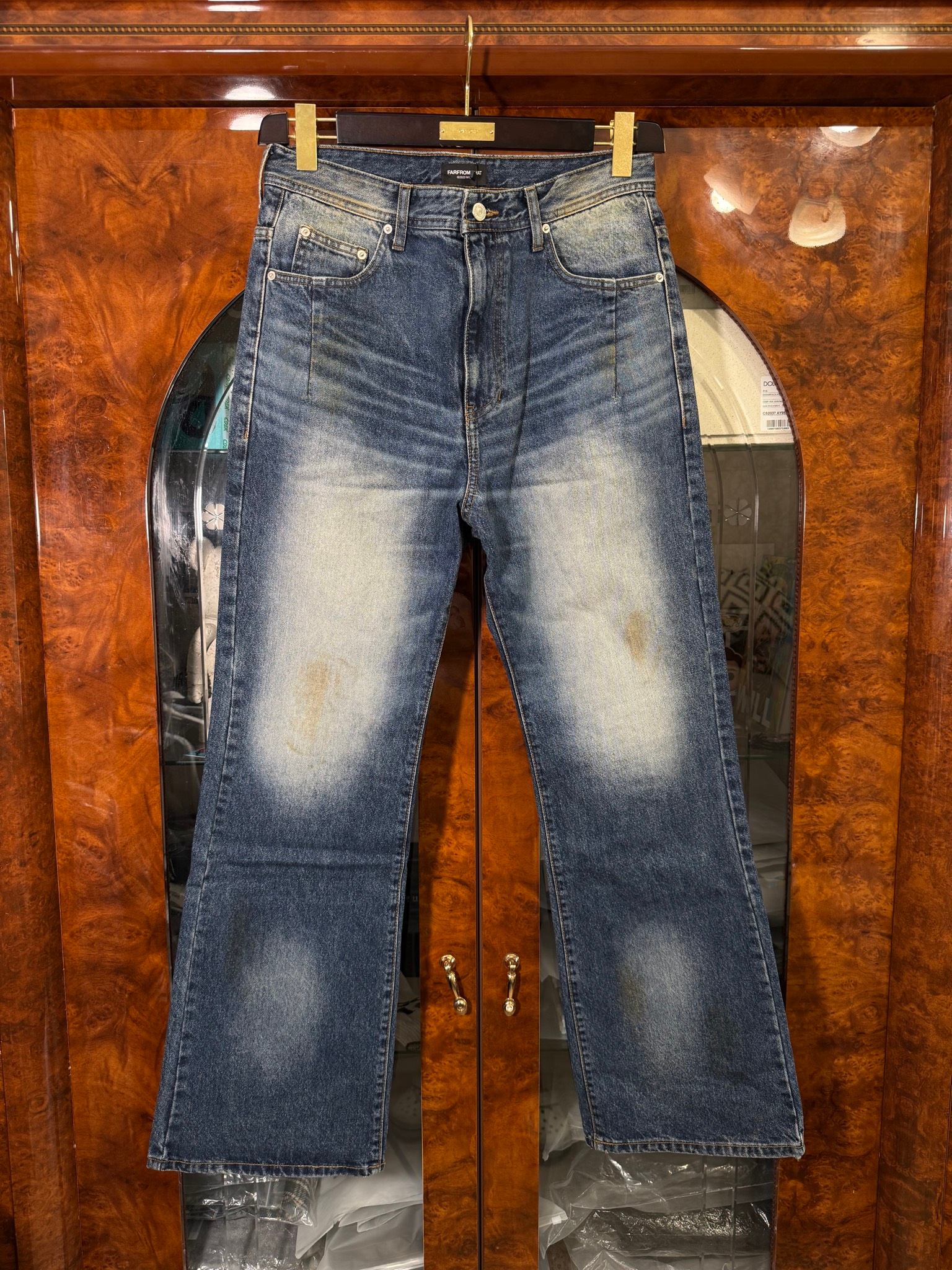 FAR FROM WHAT Far Aged Flare Jeans, миниатюра 1