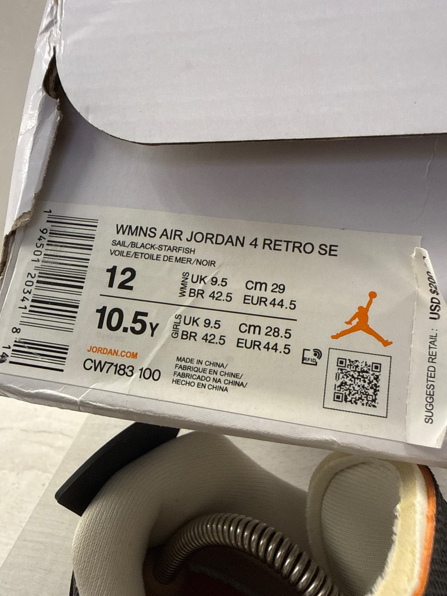 Nike x Air Jordan Jordan WMNS Air 4 Retro SE, миниатюра 7
