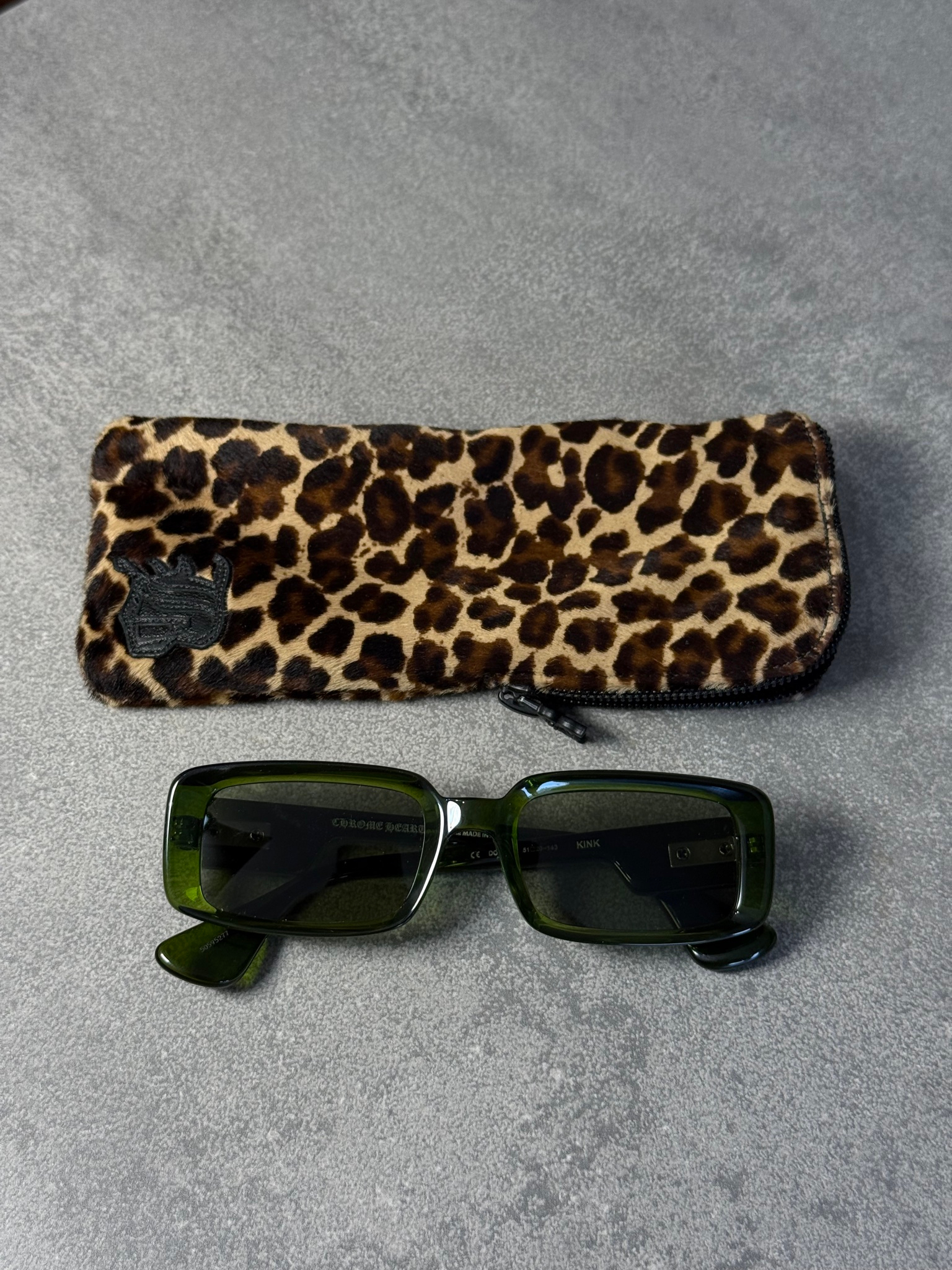 Chrome Hearts KINK Green Sunglasses, миниатюра 1