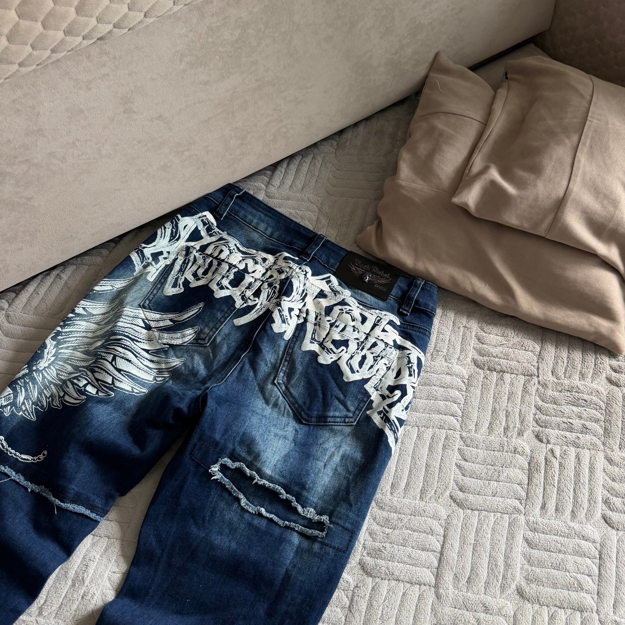 Rock Rebel Y2k Jeans Bootcut, миниатюра 10