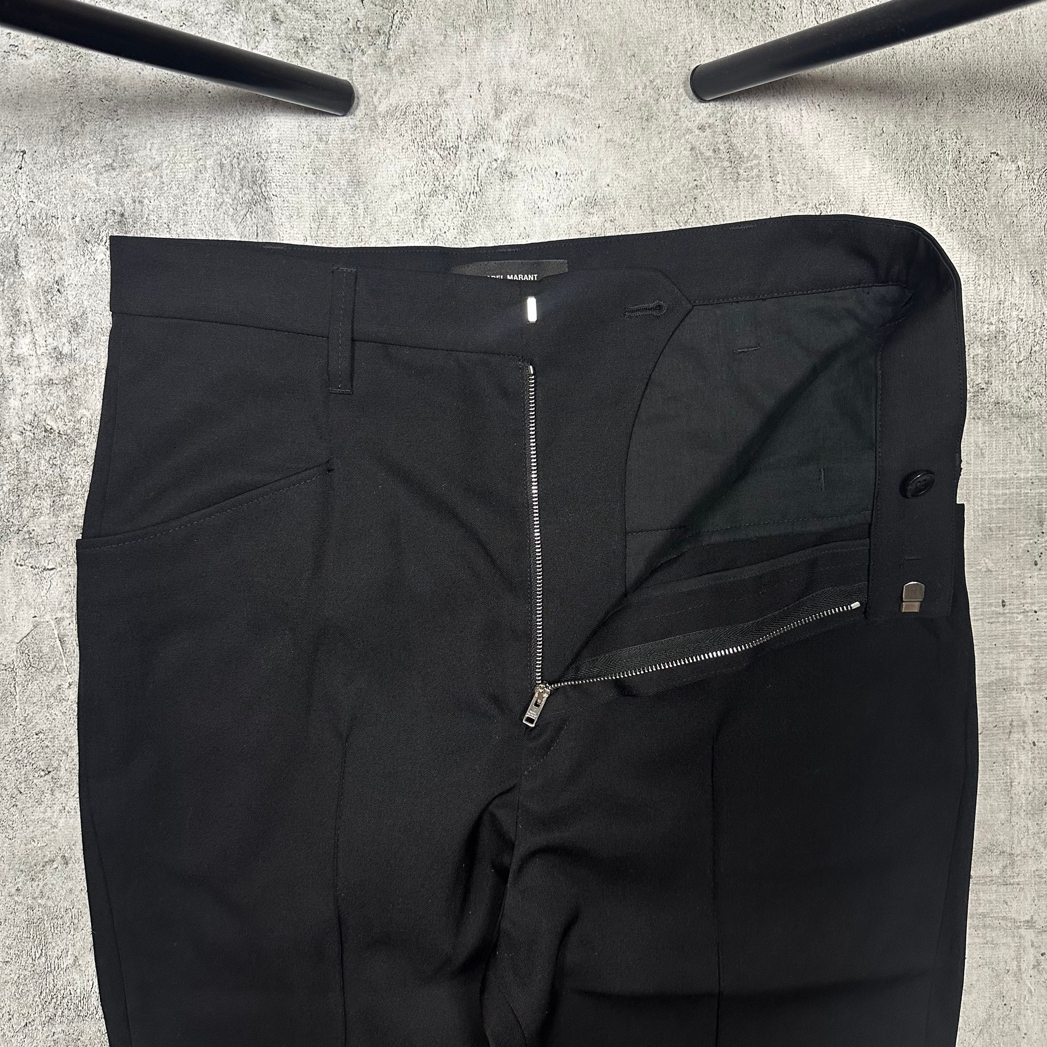 Isabel Marant Wool Slim high-slung trousers, миниатюра 7